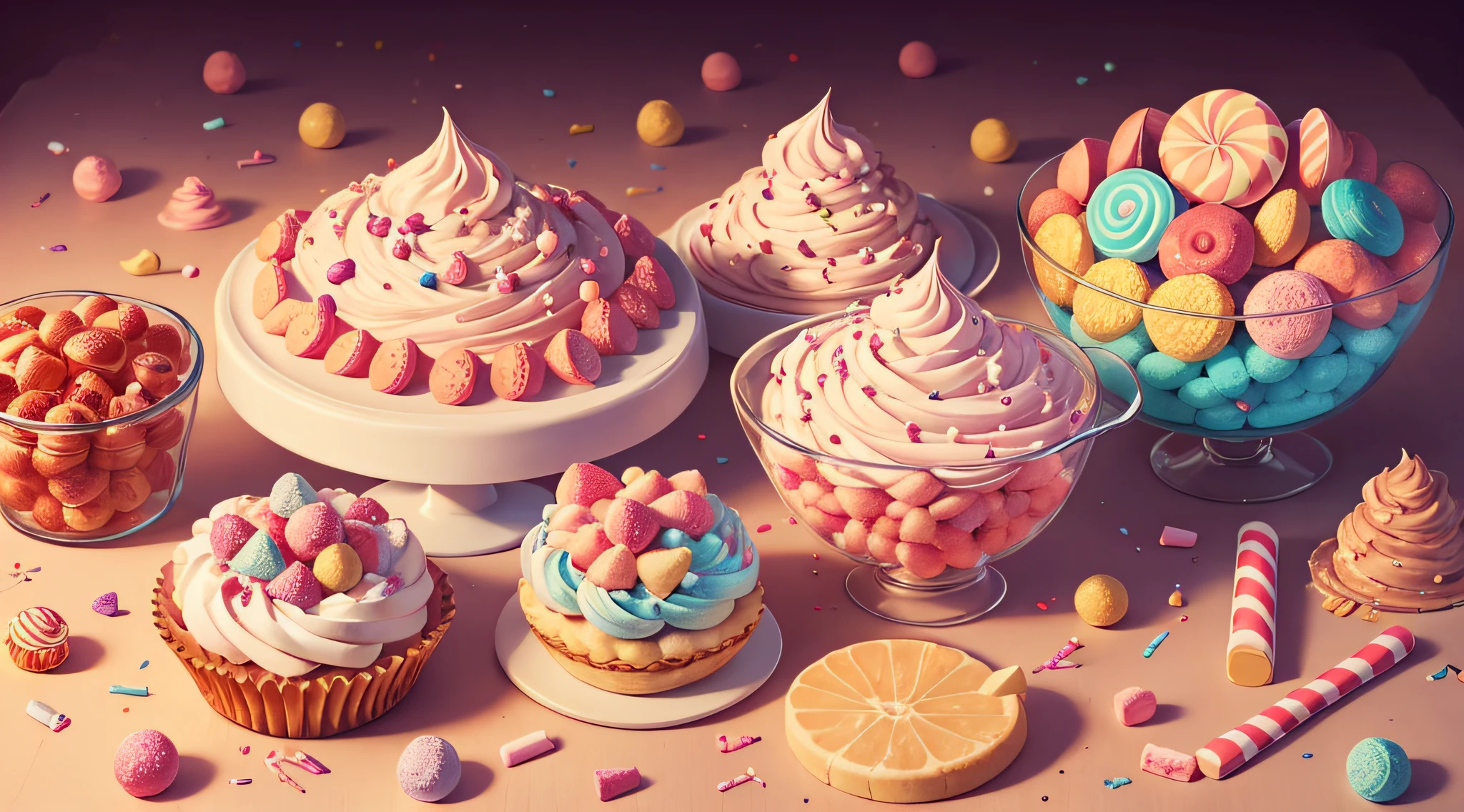 A lot of sweets