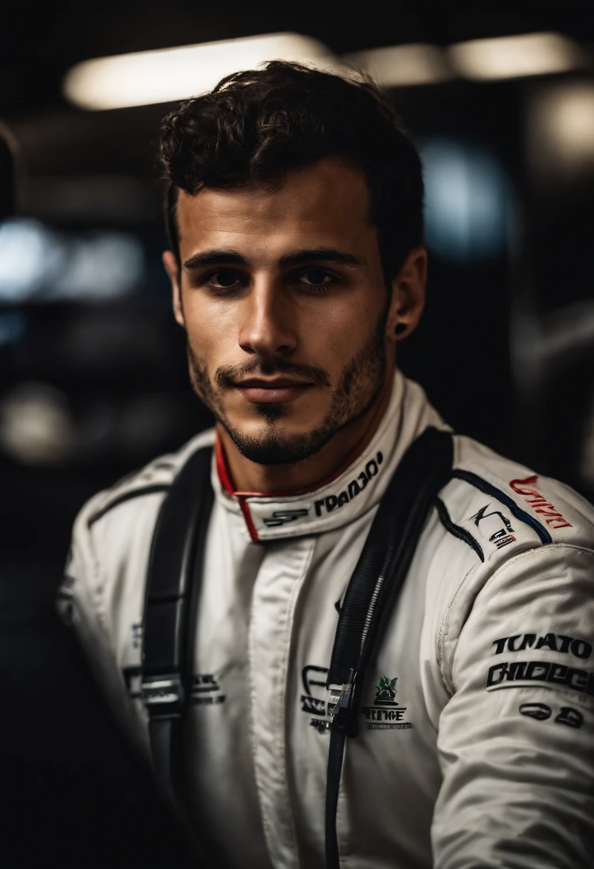 Man Formula 1 Driver, brasileiro, 25 anos, Tatuagens, sorrindo pra foto