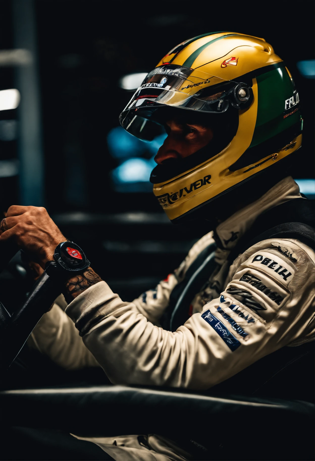 Man Formula 1 Driver, brasileiro, 25 anos, Tatuagens, sorrindo pra foto