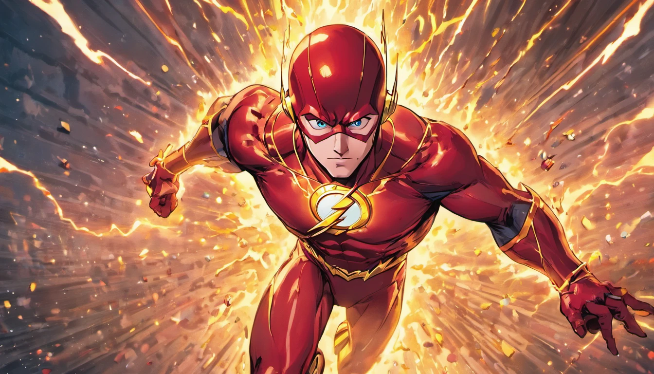 No seu prompt, you want to portray "The Flash in Action, Mcu, READING SEVERAL BOOKS, ultra-detalhado, 8k, Jim Lee Art Style, DC Quadrinhos". Here is the corresponding Stable Broadcast prompt:
"The Flash working at the speed of light, cercado por livros voadores em uma biblioteca. (best quality,8k,ultra-detalhado), Jim Lee's iconic comic book art style brings out every intricate detail of The Flash's costume and lightning effects. The vibrant colors of the DC Comics universe bring the scene to life, with vivid red and yellow tones. Balanced studio lighting illuminates the scene, emphasizing the dynamic movement of The Flash. The realistic depiction of books floating and pages turning adds to the surreal atmosphere. The Flash's intense concentration when reading different books adds depth to his character. The background captures the essence of a library, with shelves full of classics, romances de fantasia, and scientific journals. This art perfectly captures the energy and intelligence of The Flash in the Mcu (marvel cinematic universe), showing your power and passion for knowledge."