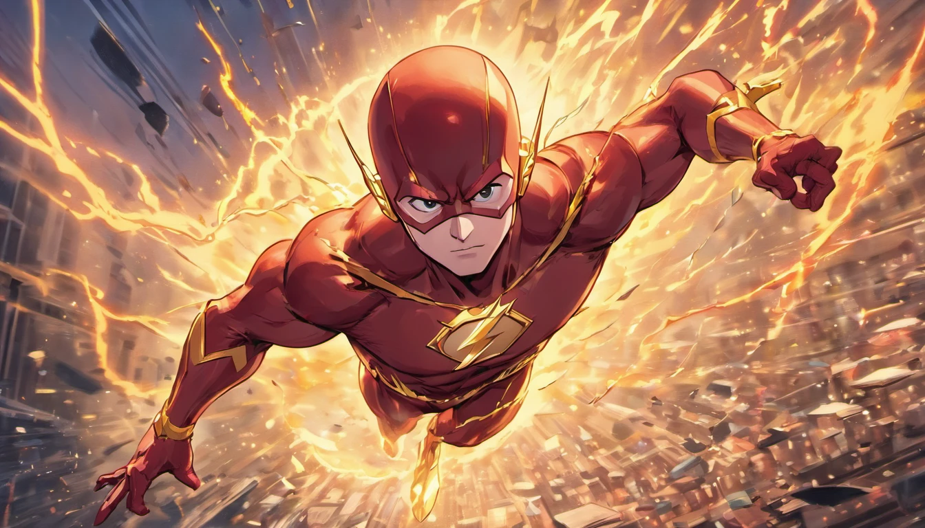 No seu prompt, you want to portray "The Flash in Action, Mcu, READING SEVERAL BOOKS, ultra-detalhado, 8k, Jim Lee Art Style, DC Quadrinhos". Here is the corresponding Stable Broadcast prompt:
"The Flash working at the speed of light, cercado por livros voadores em uma biblioteca. (best quality,8k,ultra-detalhado), Jim Lee's iconic comic book art style brings out every intricate detail of The Flash's costume and lightning effects. The vibrant colors of the DC Comics universe bring the scene to life, with vivid red and yellow tones. Balanced studio lighting illuminates the scene, emphasizing the dynamic movement of The Flash. The realistic depiction of books floating and pages turning adds to the surreal atmosphere. The Flash's intense concentration when reading different books adds depth to his character. The background captures the essence of a library, with shelves full of classics, romances de fantasia, and scientific journals. This art perfectly captures the energy and intelligence of The Flash in the Mcu (marvel cinematic universe), showing your power and passion for knowledge."
