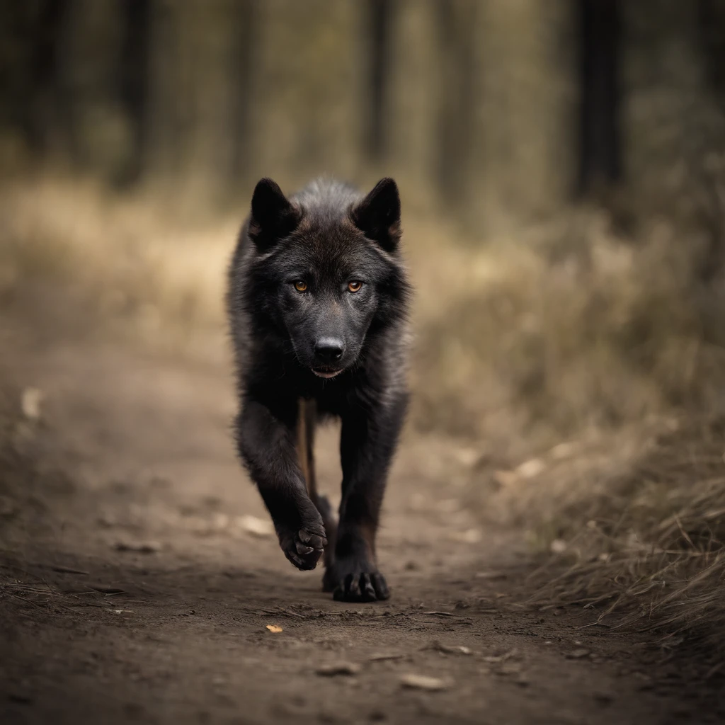 a wolf's paw print