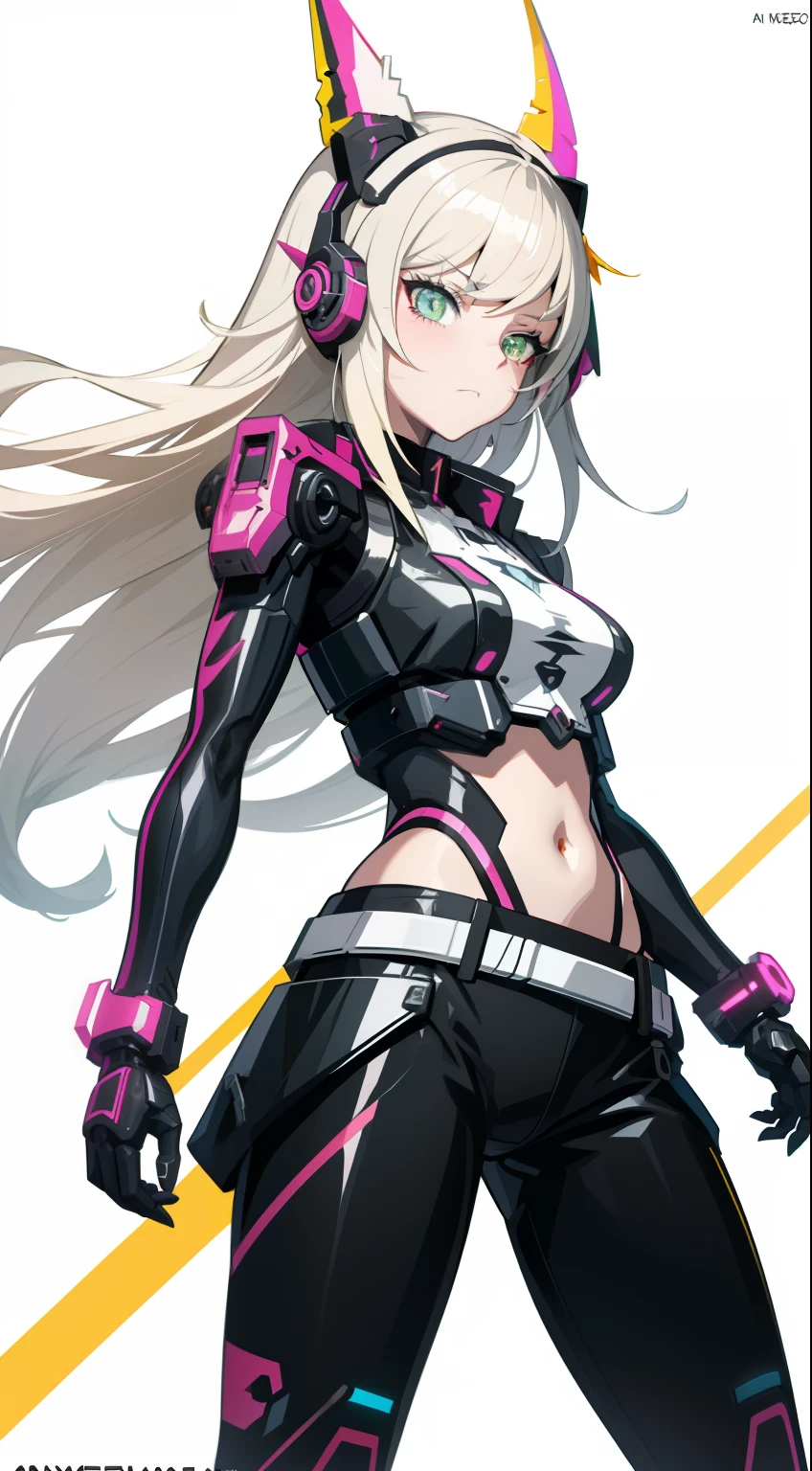 Anime girl with horns and cat ears dressed in black, Female action anime girl, cyberpunk anime girl mech, female cyberpunk anime girl, Katana Zero video game character, cyberpunk anime girl, female anime character, Best anime 4k konachan wallpaper, girl in mecha cyber armor, anime girl of the future, Kushatt Krenz Key Art Women