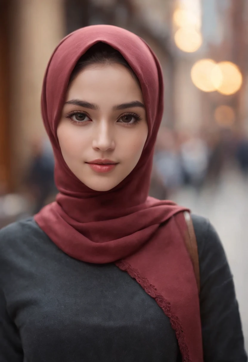  girl,hijab,sexy,tight shirt,street,walking,bokeh,realistic lighting,(best quality,4k,8k,highres,masterpiece:1.2),ultra-detailed,(realistic,photorealistic,photo-realistic:1.37),HDR,UHD,studio lighting,ultra-fine painting,sharp focus,physically-based rendering,extreme detail description,professional,vivid colors,anime