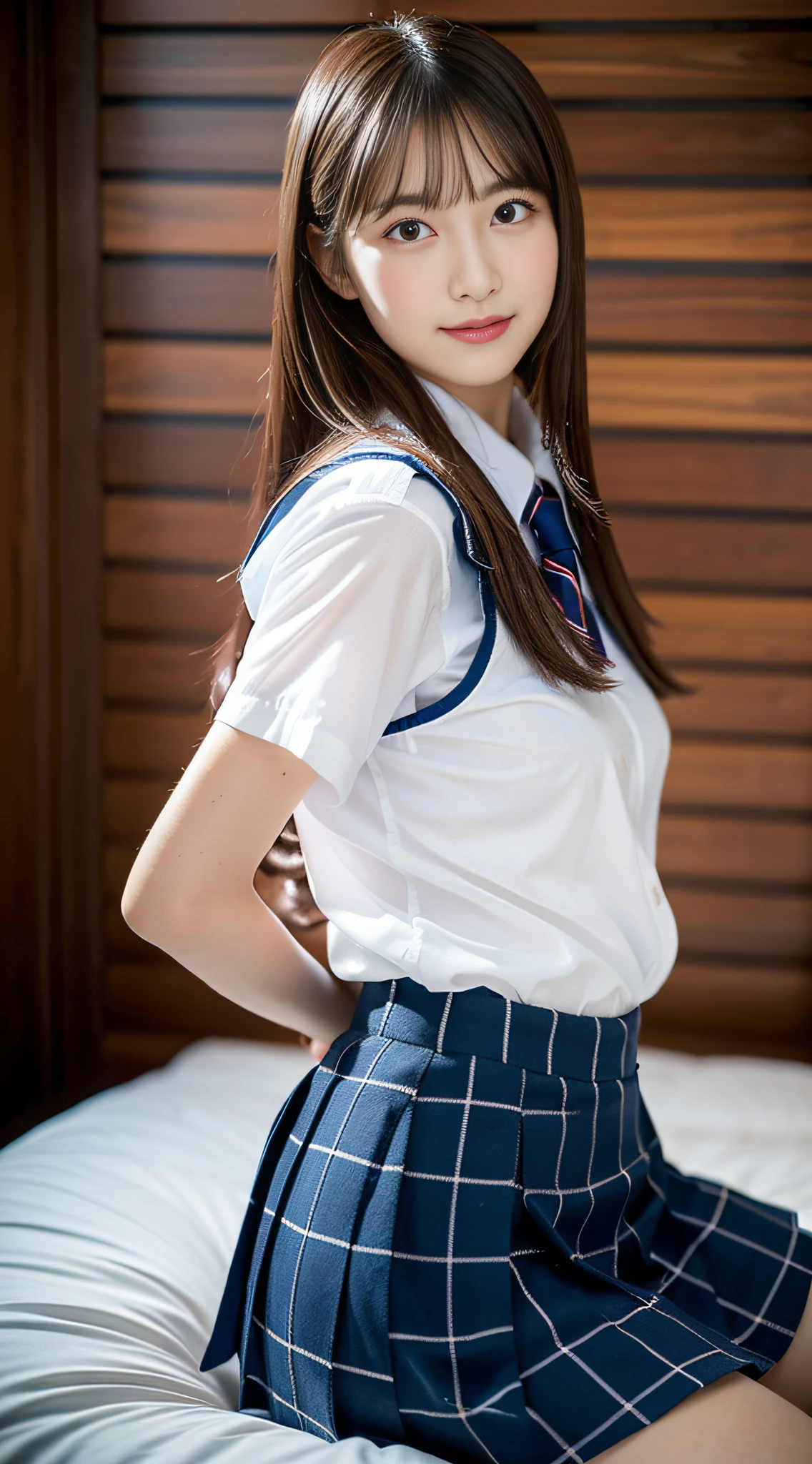 (((32k,high detal,high-detail、masterpiece,Attention to detail,full body Esbian,Lori,独奏))),Raw photo & realistic atmosphere,beautiful dark blue eyes,Detailed mouth,Glossy lips,Detailed eyebrows,Eyes drawn in detail with soft white skin that shines with every detail、Very beautiful eyes with azure eyes,Detailed lips、Very beautiful face,Very well-formed face、Lifelike face,shiny beautiful lips,Beautiful eyebrows,Infinite reality,Japan High School Girl Uniform Vest Design, Realistic Young Gravure Idol, Very cute high school girl, , japanese girl school uniform,, Young Sensual Gravure Idol, Young Gravure Idol, Beautiful and sexy17 schoolgirl,the whole body is wet,dripped out,with a flushed face,Incredibly beautiful sexy17 year oldutiful girl,The body is dripping wet,Sheer clothing,Hair is wet,Dripping water,dripping,a miniskirt(,bare-legged,,White short-sleeved shirt wet and see-through,Beautiful kind eyes,Looking at the camera:1.5),(Beautiful smooth legs,Exposed thighs,Raise your buttocks up,Raise to the last minute,Light blue lace bra and G-strength exposed,Shot in the middle of the thigh,Gentle smile,well-shaped breasts,,Immature body,Beautiful and sexy school girl uniform based on red and black,Rear view,Shiny deep red half-up hair looking back:Mount Position,Horse riding,Back and buttocks emphasis,Bed in a sexy dark room:1.7)
Face sitting
Waiting to start