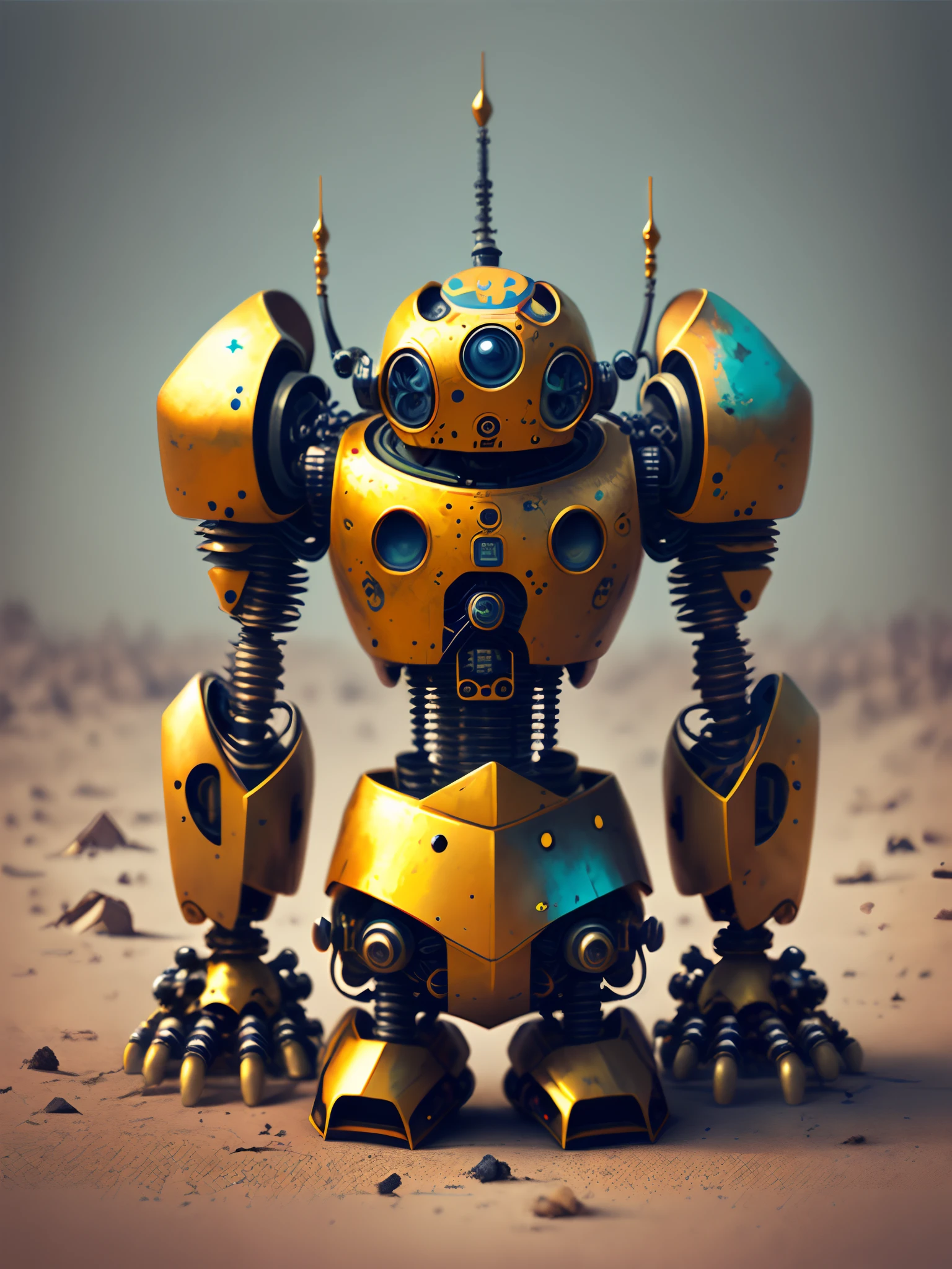 Robot praying