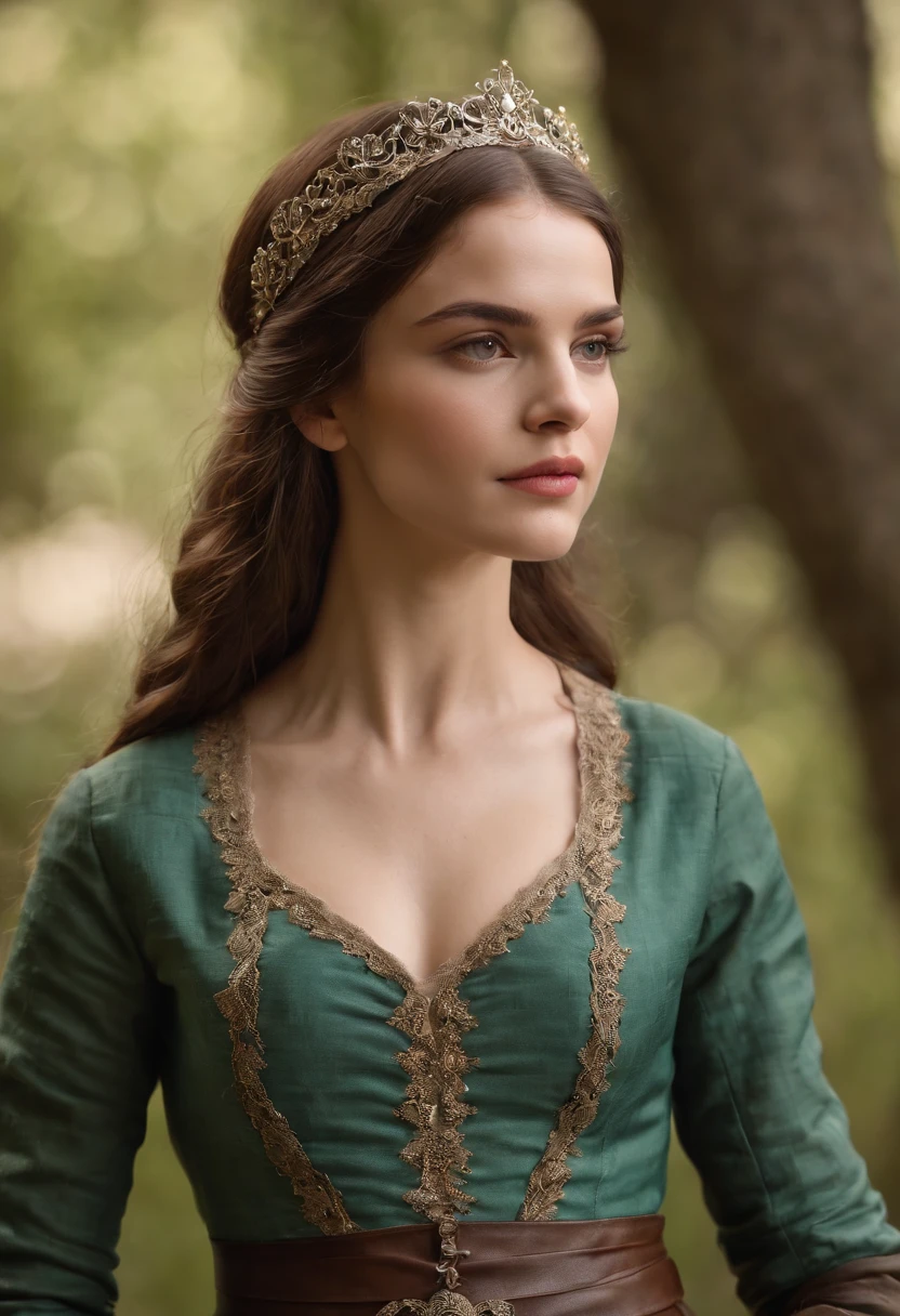 (((uma ferida avermelhada profunda atravessa sua bochecha esquerda))) tez justa, mulher em torno de 19 anos, cabelos brancos naturais, olhos verdes distintos, vestindo kohl, slender and graceful, Beautiful, luz de velas em um ambiente medieval, Ultra sharp focus, tiro realista, roupas femininas medievais, cores tetradicas (cicatriz:1.4)