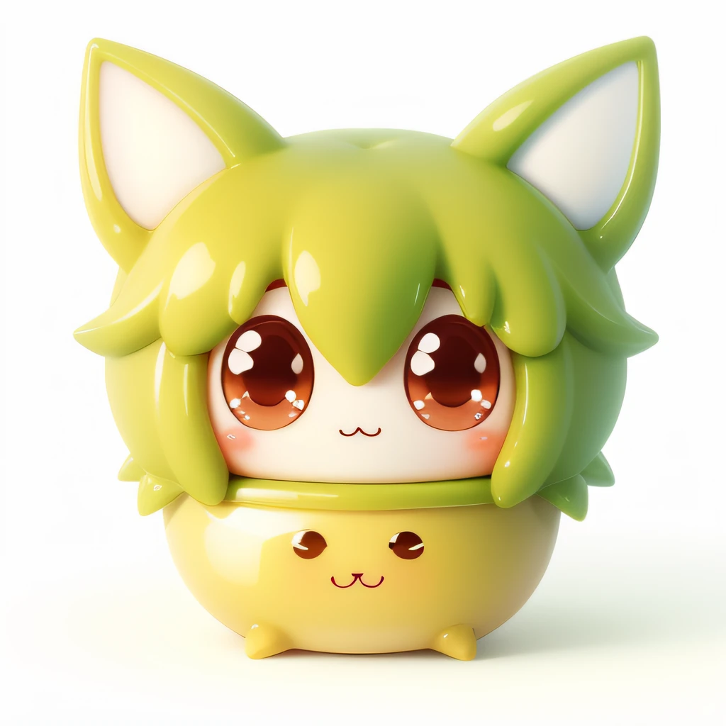 Pudding Monster, Chibi, High Definition, 4K resolution, creature、Hareful