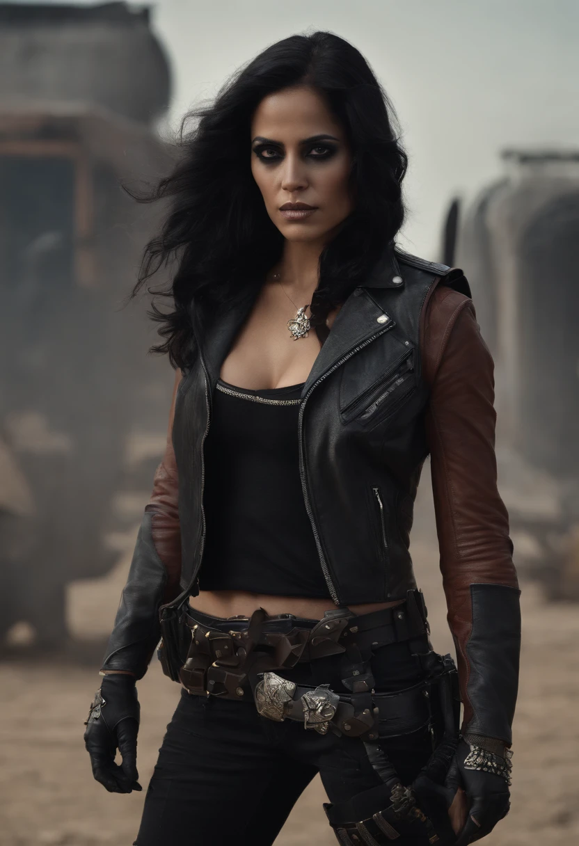 Renegade woman with clothes mad max