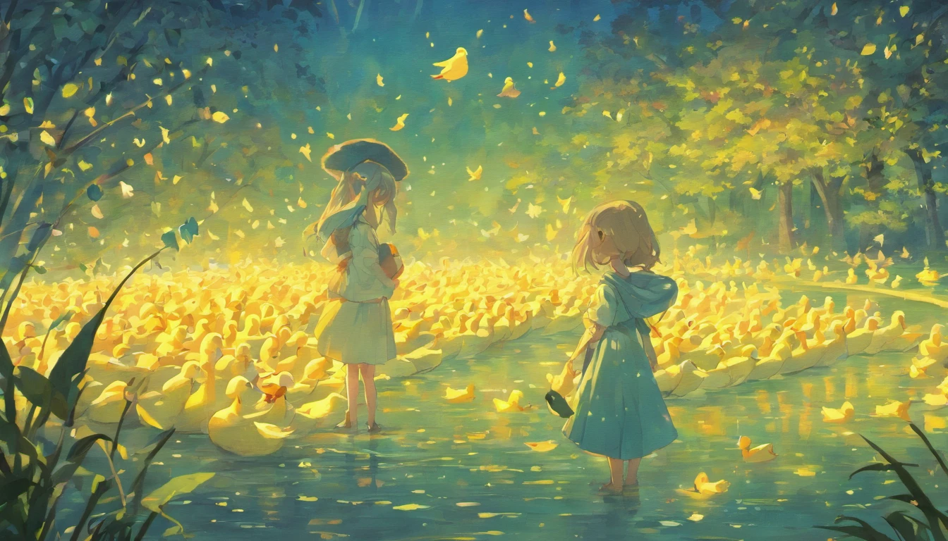Only ducks、Screen full、cute little