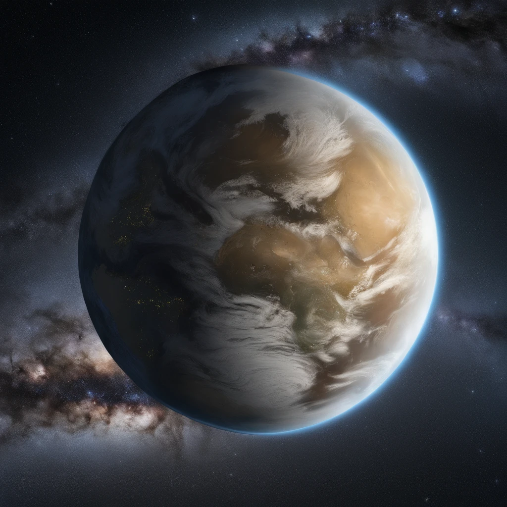 Master Parts、Superior Quality、superior image quality、The 8k quality、Beautiful pictures of the starry sky、magnifica、Arched Milky Way:1.25、Alafed view of Earth from Saturn:1.9