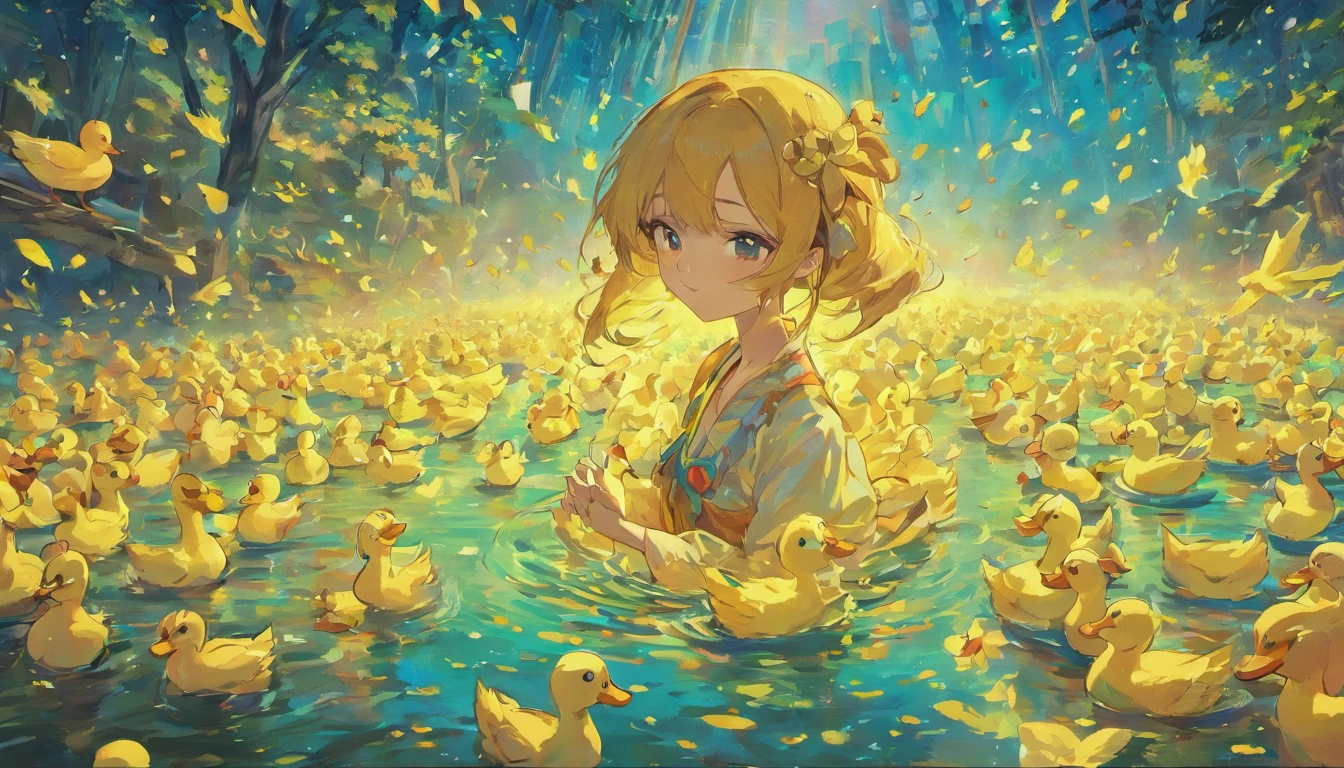 large amount of ducks