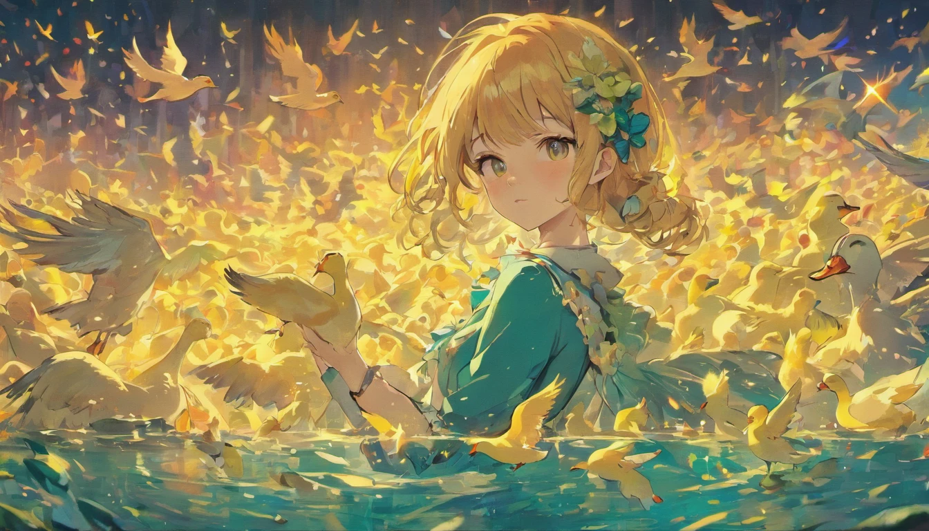 large amount of ducks