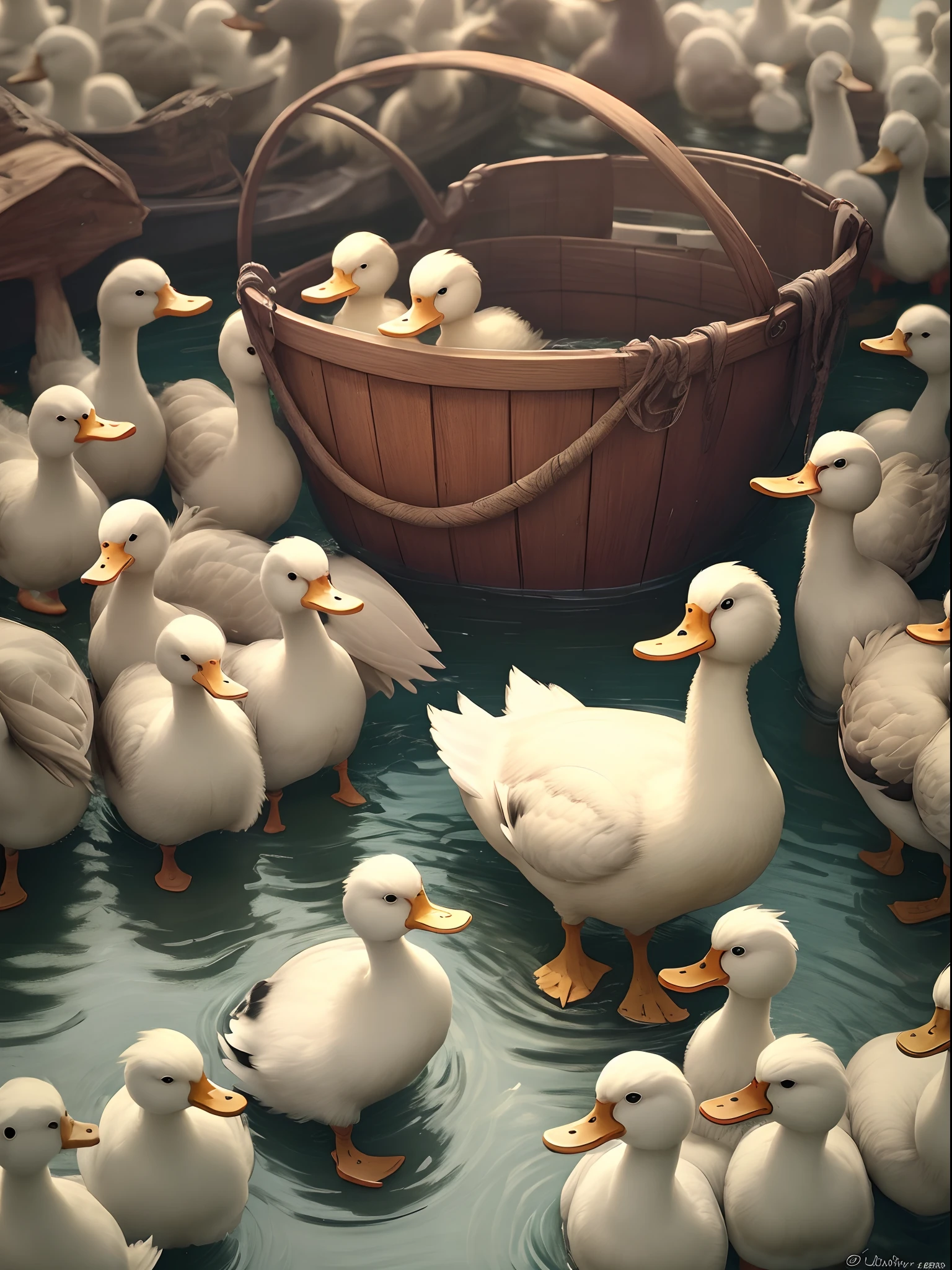 Hord of ducks