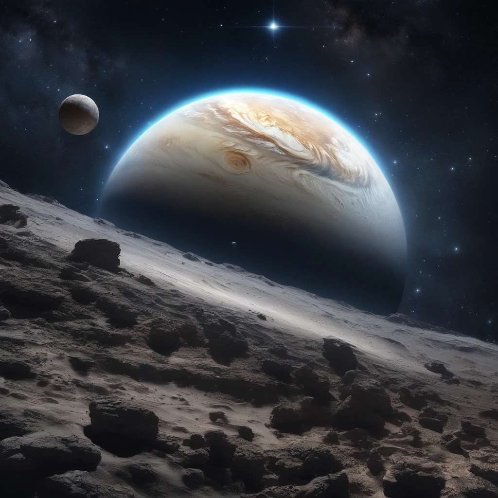Master Parts、Superior Quality、superior image quality、The 8k quality、Beautiful pictures of the starry sky、magnifica、Arched Milky Way:1.25、Alafed view of Earth from Saturn:1.9