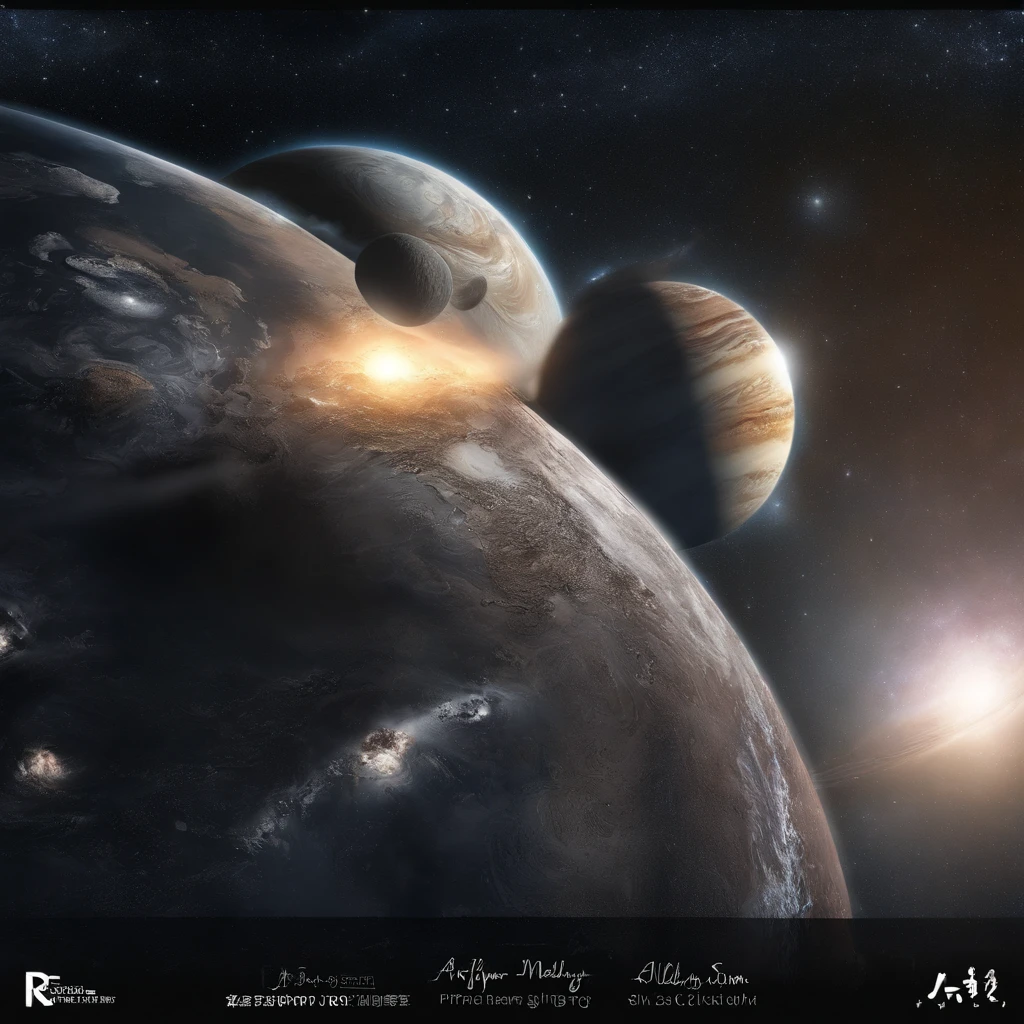 Master Parts、Superior Quality、superior image quality、The 8k quality、Beautiful pictures of the starry sky、magnifica、Arched Milky Way:1.25、Alafed view of Earth from Saturn:1.9
