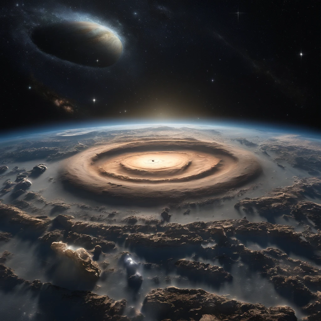 Master Parts、Superior Quality、superior image quality、The 8k quality、Beautiful pictures of the starry sky、magnifica、Arched Milky Way:1.25、Alafed view of Earth from Saturn:1.9