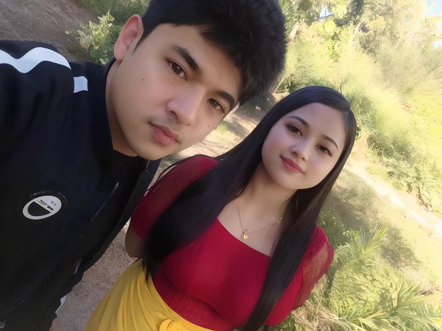 Beauty mqn and girl good looks couple, -v 4