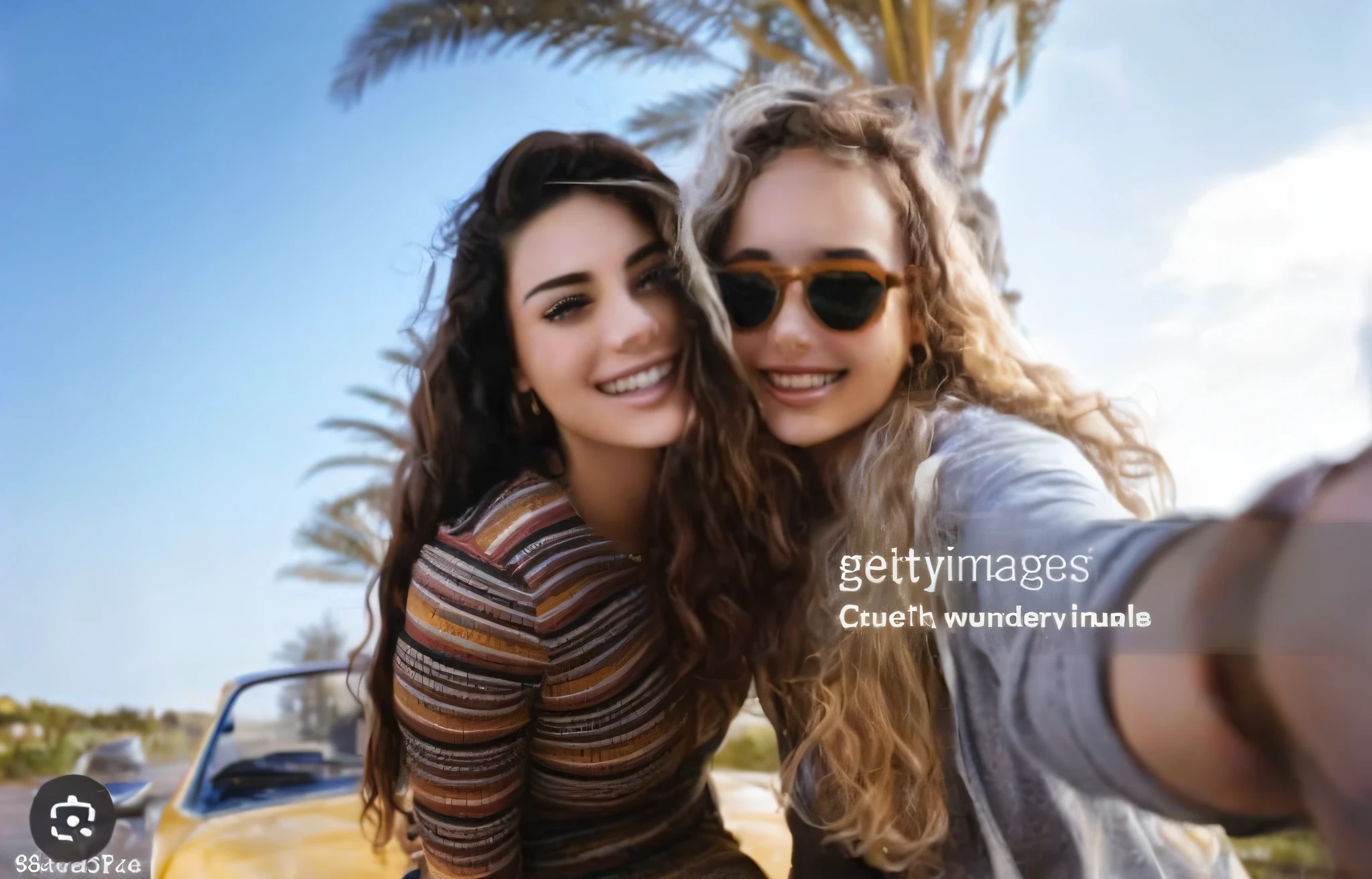 Two girls. rs. Young a. Latin girl. Brown hair. Dark Eyes. Pretty. Country girl. Curly hair. Blue eyes. Sweet. Romantic. Pretty.