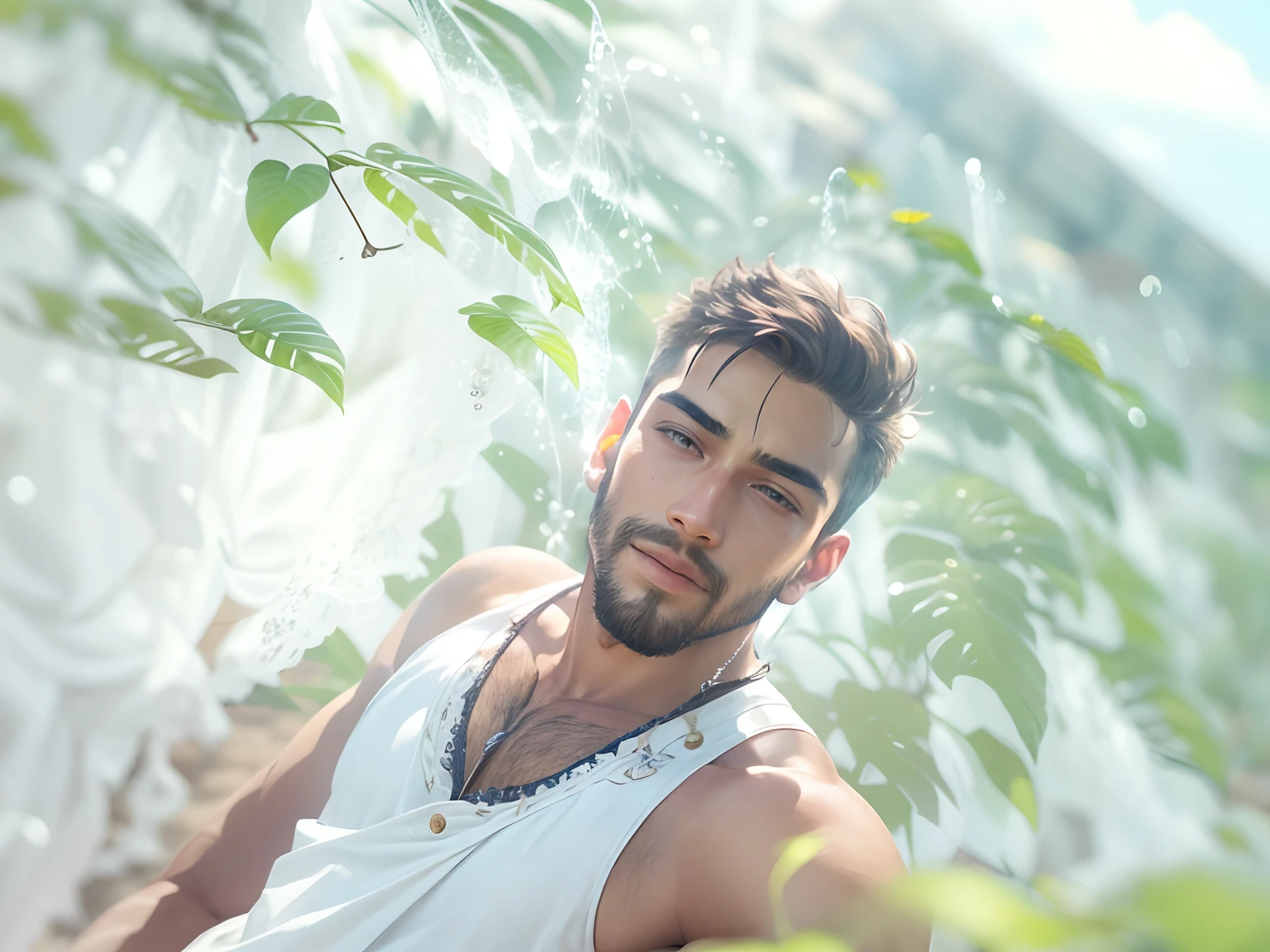 Change background village handsome boy realistic, ultra realistic.