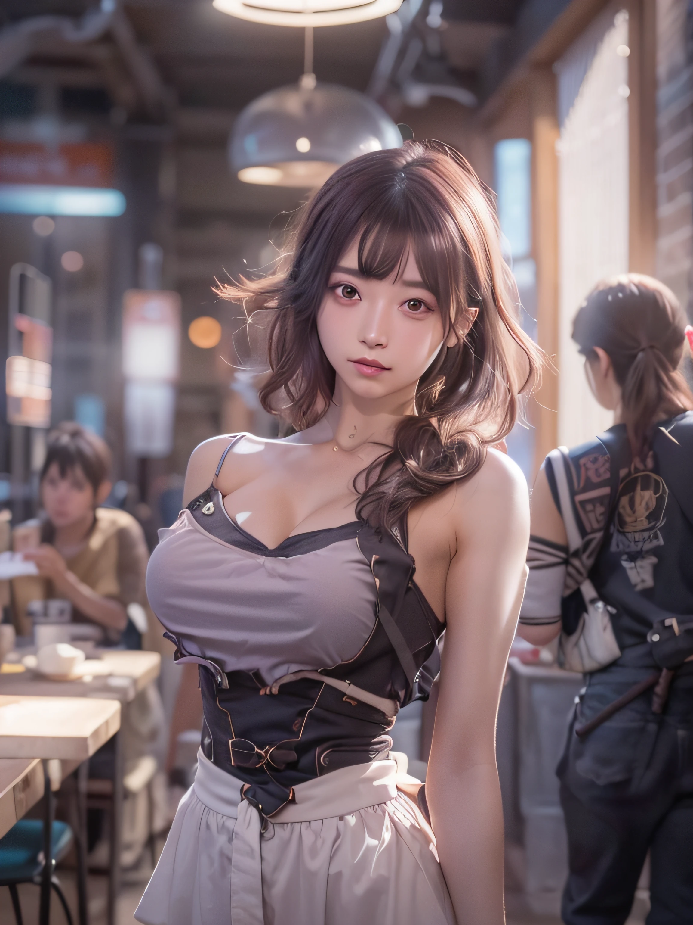 1girl in, Smile, (((tiny chest))), (((Bokeh))),depth of fields, Cute face, Looking at the viewer, masutepiece, Modelshoot style, cleavage, Full body portrait, Sexy Pose, ((8K, Raw photo, Highest Quality, masutepiece), High Detail RAW Color Photo Professional Photos, (Realistic, photorealisim:1. 37), (Highest Quality), (Best Shadow), (Best Illustration), Ultra High Resolution, Highly detailed CG unified 8K dendenden wallpaper, physically-based renderingt, Cinematic lighting),