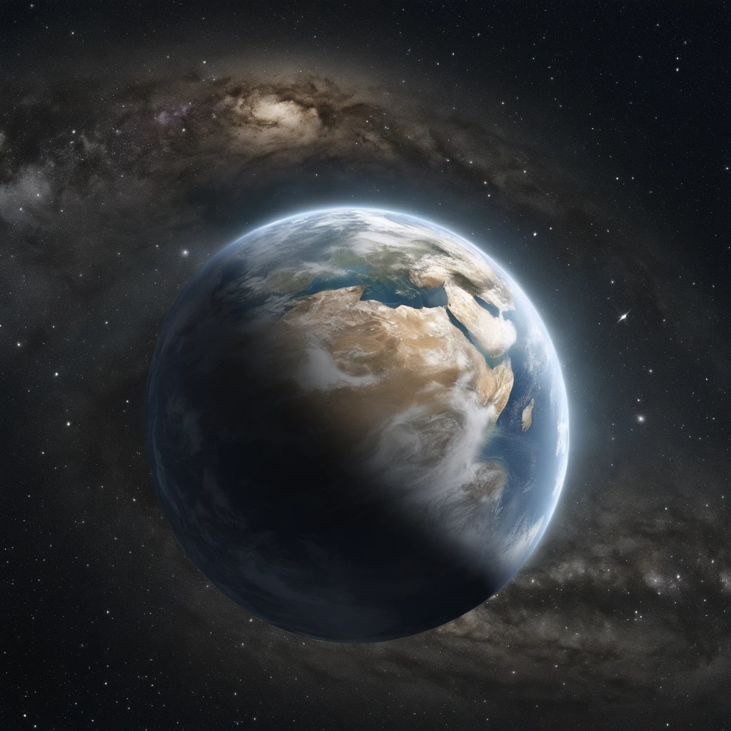 Master Parts、Superior Quality、superior image quality、The 8k quality、Beautiful pictures of the starry sky、magnifica、milkyway:1.25、Alafed view of Earth from Saturn:1.9