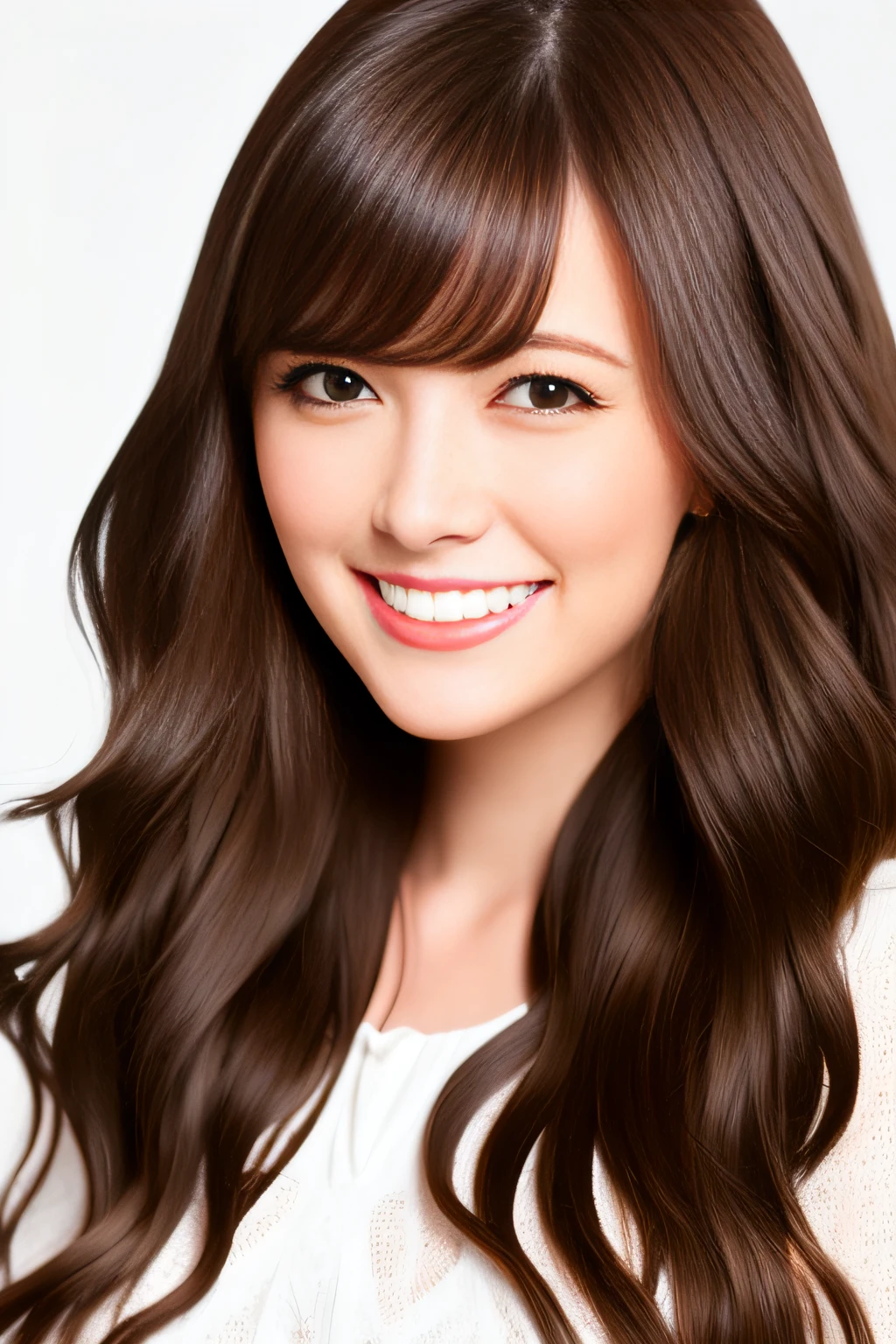 Beautie A smile Gently wavy hair black langerie Brown hair