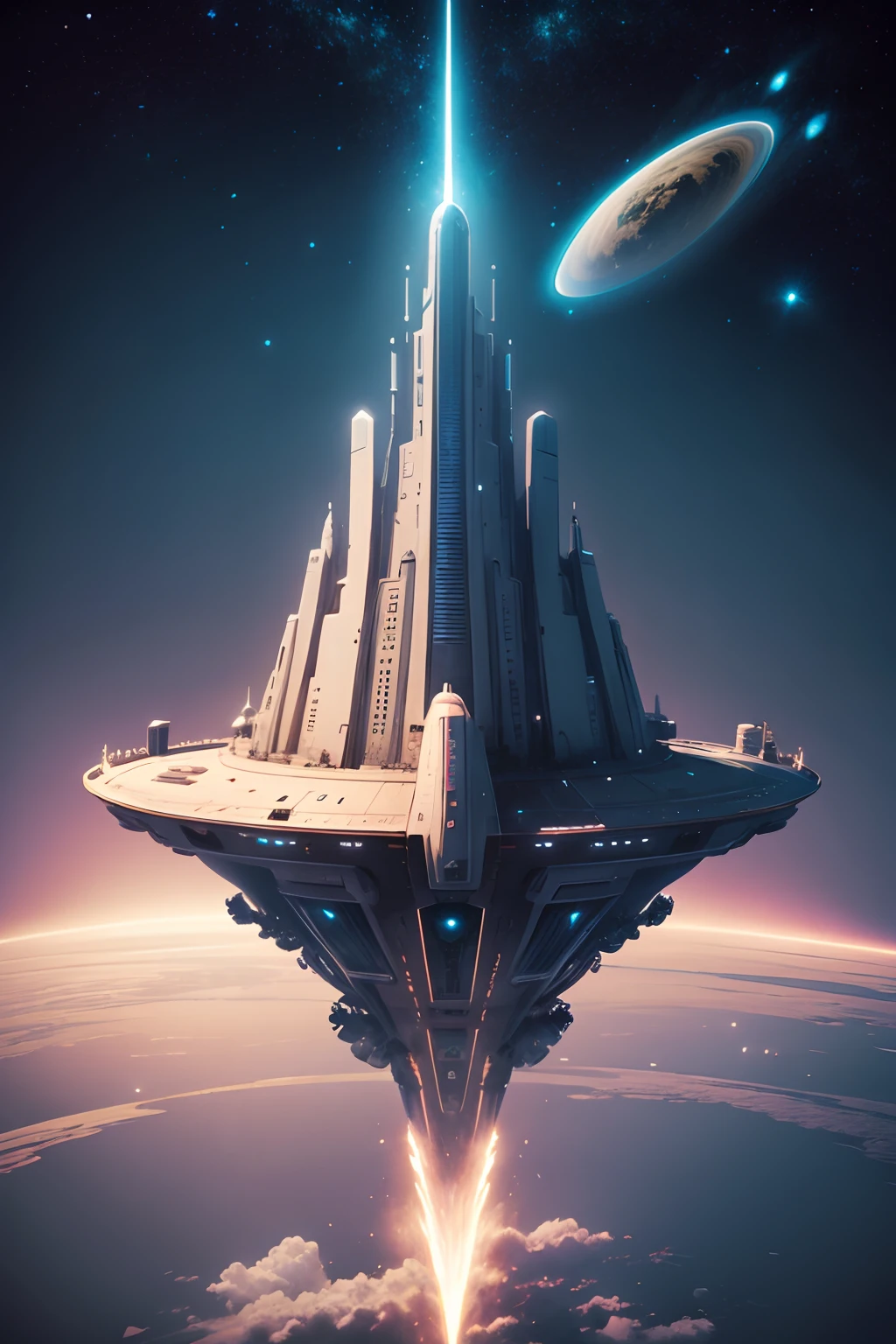 flying Citadel in intergalaxy space