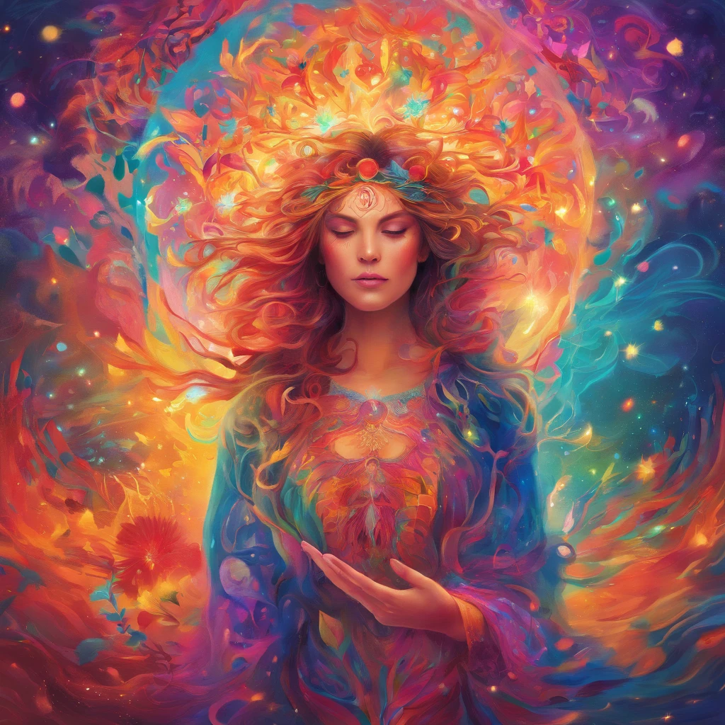{{masterpiece}}, best quality, extremely detailed CG unity 8k wallpaper, cinematic lighting, lens flare, beautiful detail eyes, black, side glance, multicolor hair, colorful light, particles, heterochromia, (colorful:1.5), (colorful hair:1.5),