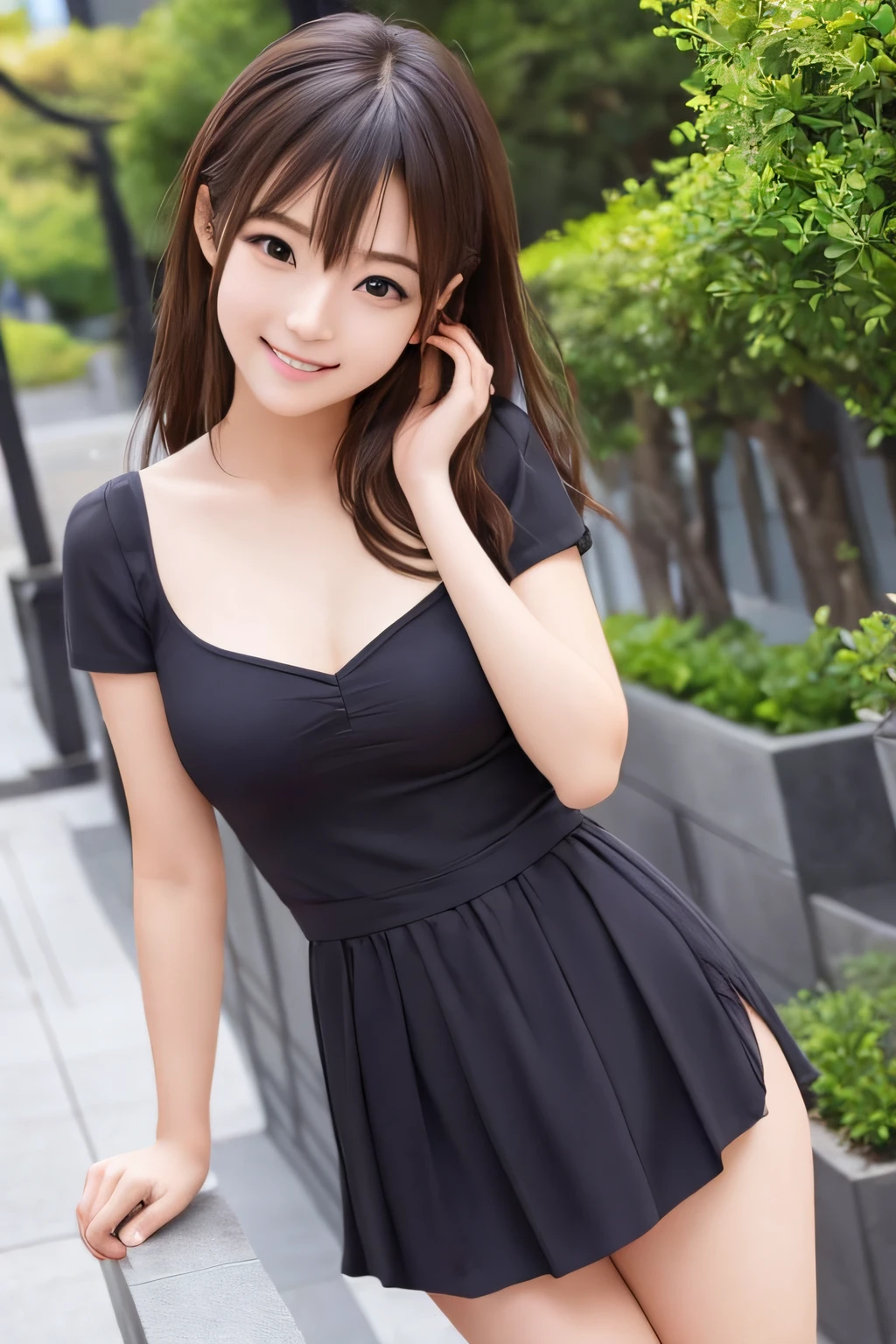 of the highest quality, masutepiece, 超A high resolution, (Photoreal: 1.4), 1 girl, Front view, Half body, Sexy clothes, famous japanese actress, Very beautiful, Cute, Nice smile, Happy, 35mm lens like in the , F/1 .8, Accent Lighting, 8K, Pure white background, Beautiful double eyes with equal left and right eyes