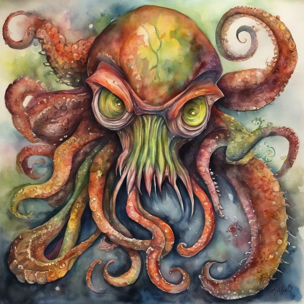 Sexy B Monster, Psychokinesis based monster that uses sexy tentacles to grab everything, best quality, masterpiece