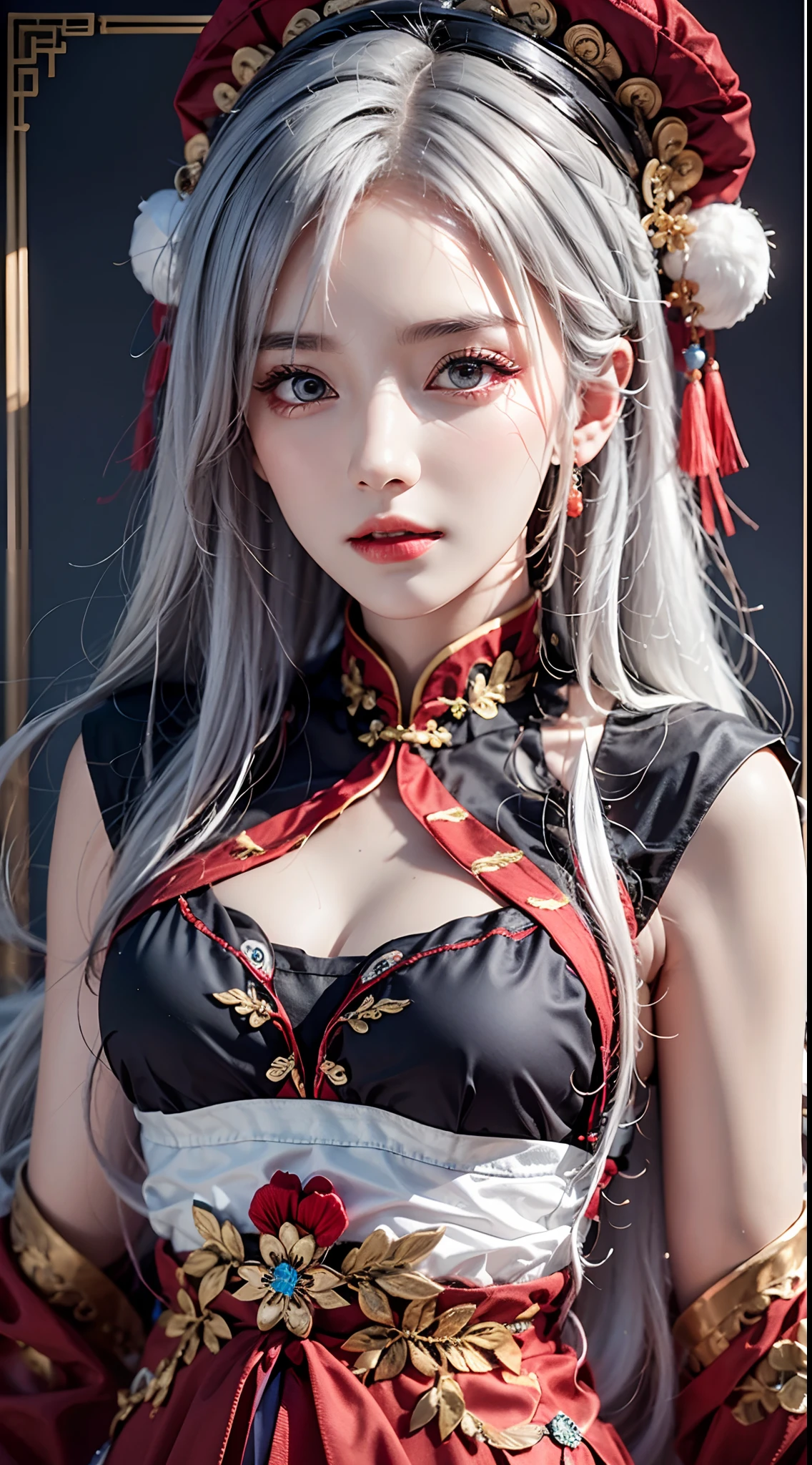 (8k, RAW photo, best quality, masterpiece:1.2), (realistic, photo-realistic:1.37),1girl,(Kpop idol), (aegyo sal:1),origen,chinese  cheongsam,python tail,cute, professional lighting, photon mapping, radiosity, physically-based rendering, dragon horn