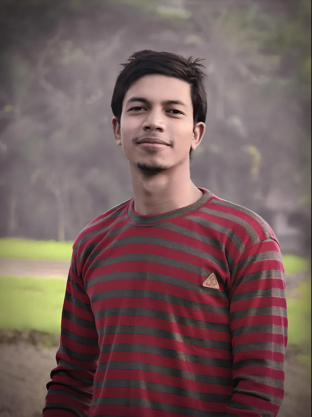 Beautiful flower background, realstic face