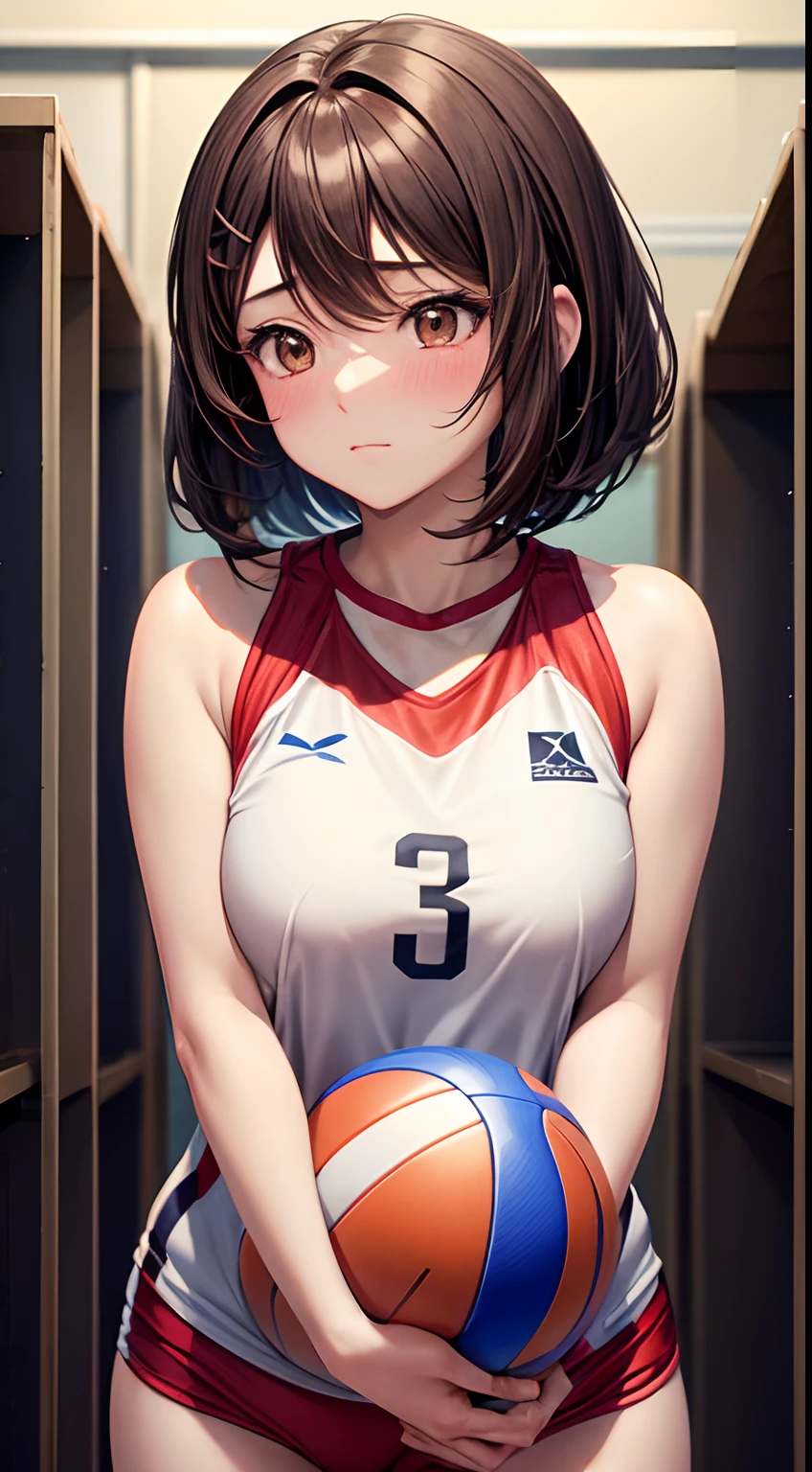 unity 8k wallpaper, Anatomically correct, (((masterpiece))), (((highest quality))), (((Super detailed))), (((High resolution))), ((The ultimate cuteness)), Perfect hands, Perfect Fingers, (((Excellent anatomy))), Beautiful face in every detail, Shining brown eyes,Shiny brown hair, (Slightly chubby), Small butt, Small breasts, ((Thick thighs)), (((alone))), ((Captivating smile)), (((blush))), , break,(During a volleyball game),I got so hot playing that I took my uniform off.,I took off my pants too, (((Completely naked ))),(((Completely nakedでバレーのスパイクを打つ))),whole bodyを写すアングル,Inserting penis into pussy, With pussy juice soaked in, (((covered in 汗))), ((Take a deep breath)), On the volleyball court, indoor, (((The vaginal opening is fully open))),Lighting, View Viewer, whole body, (Voice of the Heart)