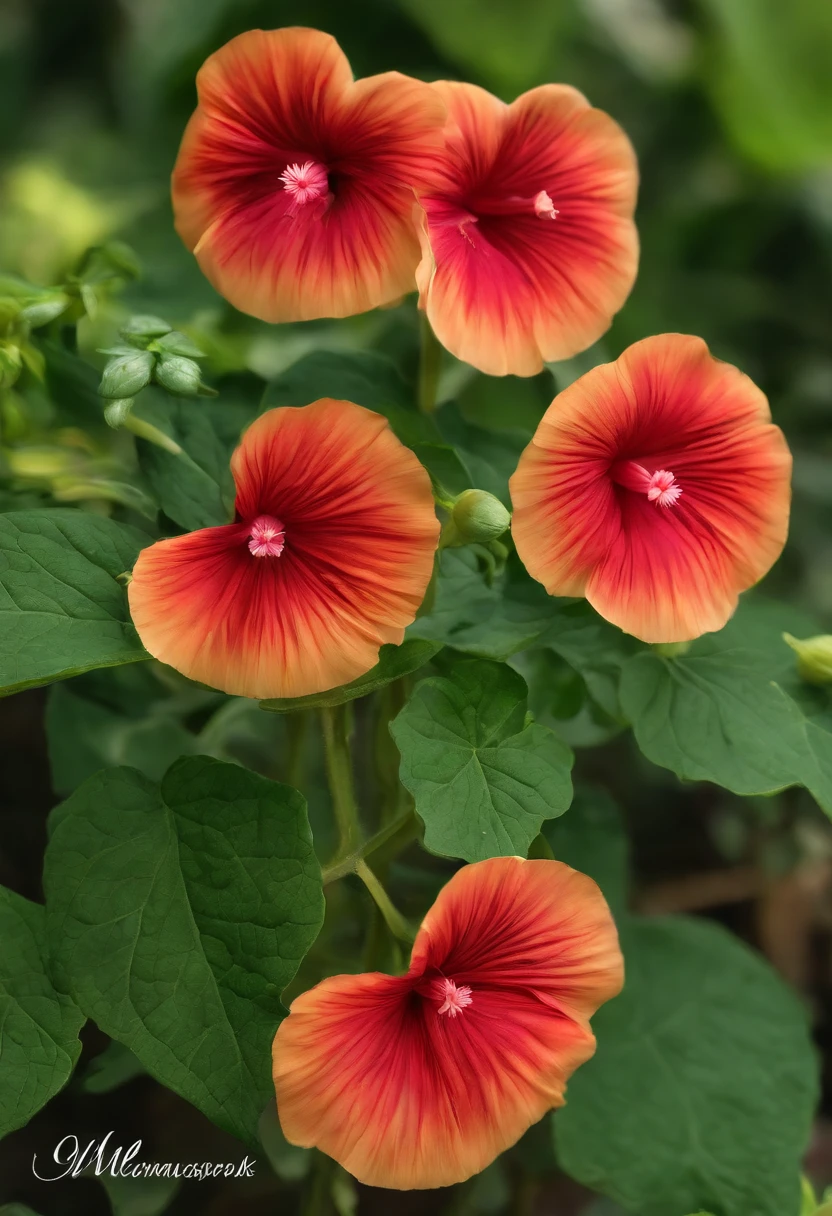 abelmosk, tropical plant of the mallow family cultivated for its musky seeds, made of blood, alive, Masterpiece, best quality, kawaii style