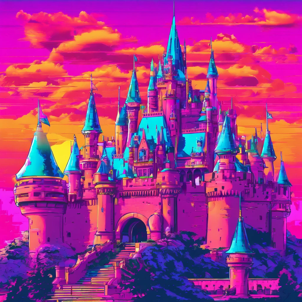 (Best quality,A high resolution,Masterpiece:1.2),Ultra-detailed,(Realistic:1.37),A futuristic,((huge castle)),((Equipped with an extraordinary propulsion system)),(Metallic texture),Vibrant colors,scifi aesthetic,intense perspective,Modern miracle,forward-thinking,Technological progress