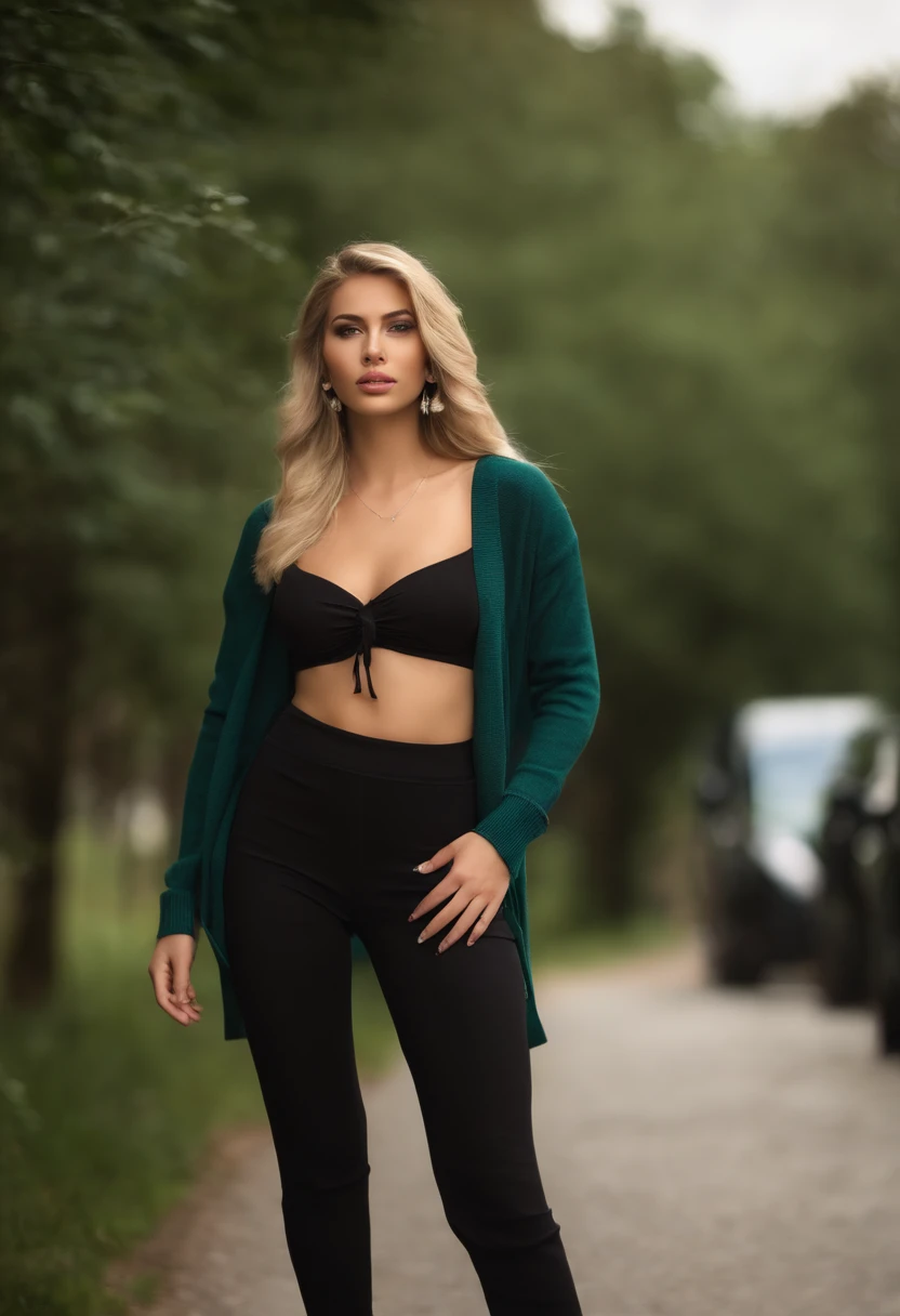 1Girl 18 years old, nur, Lange Haare, midsize boobs, pullover, Blick auf den Betrachter, hellblondes Haar, nackte Schultern, braune Augen, Schmuck, full entire body, Halskette, schulterfrei, outfit, lips, realistisch, Nase, Flirten mit der Kamera
