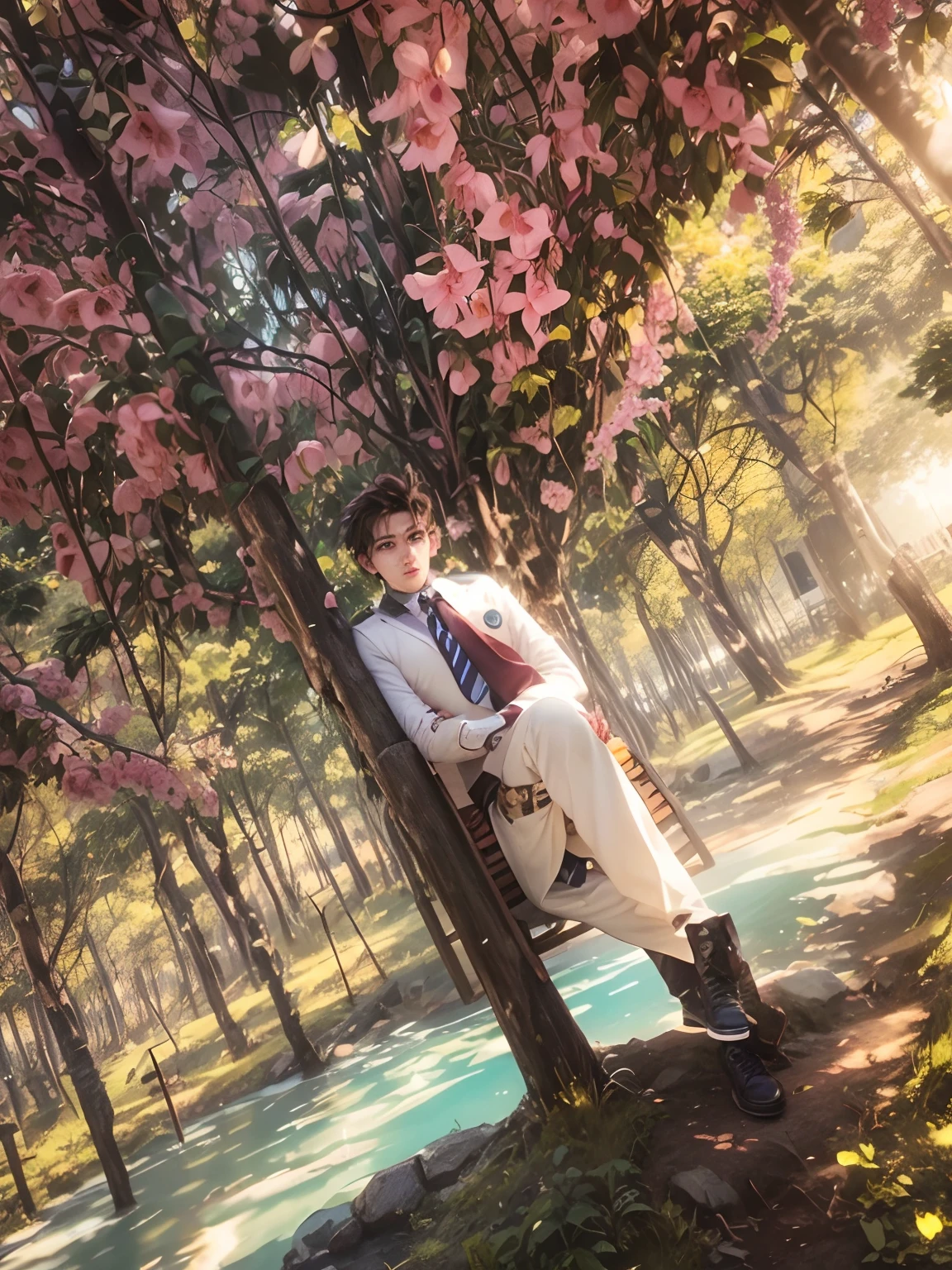 Handsome boy ultra realistic,-v4