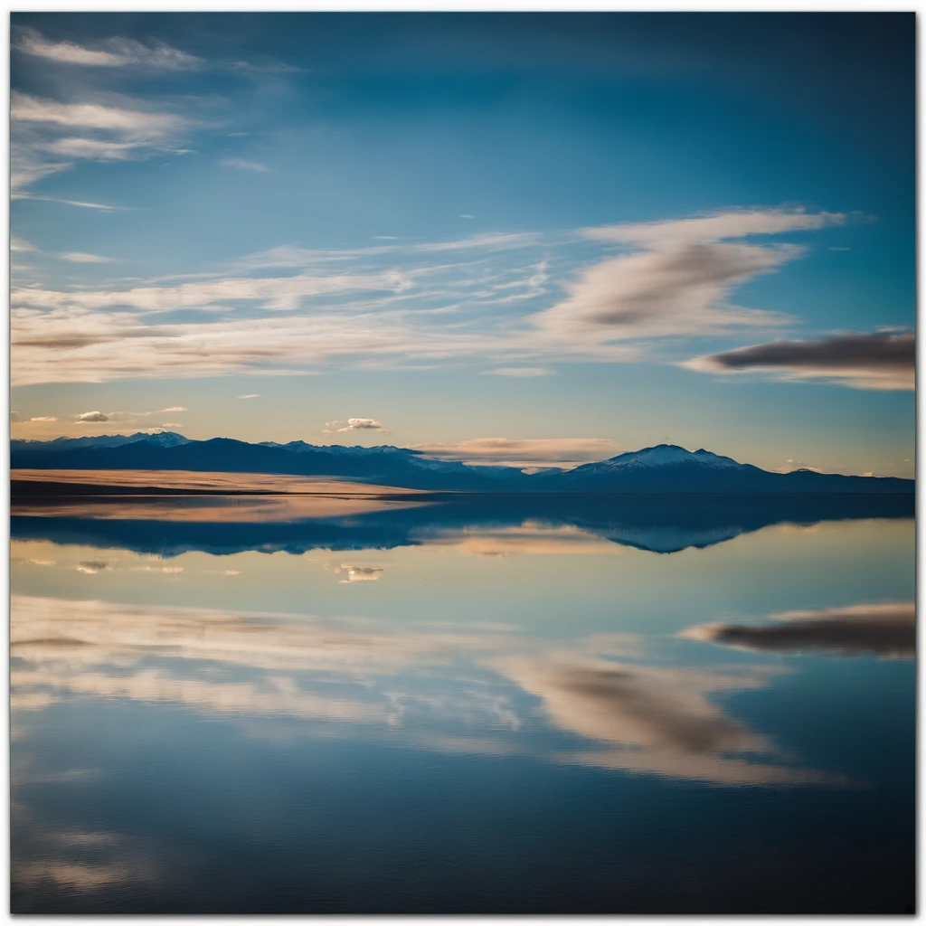 Large body of water with clouds in the sky, At Salar de Uyuni, Amazing reflections of the sky, Incredible reflections, beautiful reflection, stunning photo, epic and stunning, Crossing the Blue Horizon