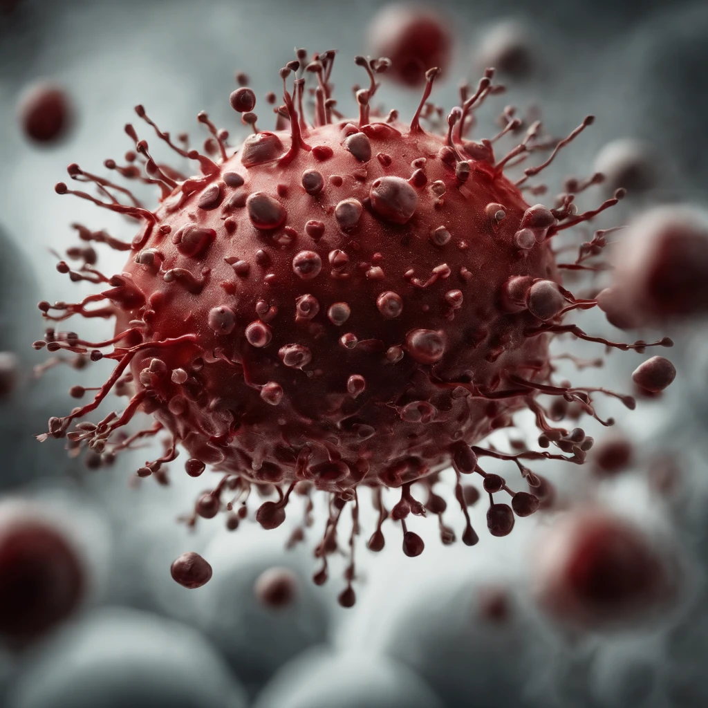Virus attacking Red blood cells