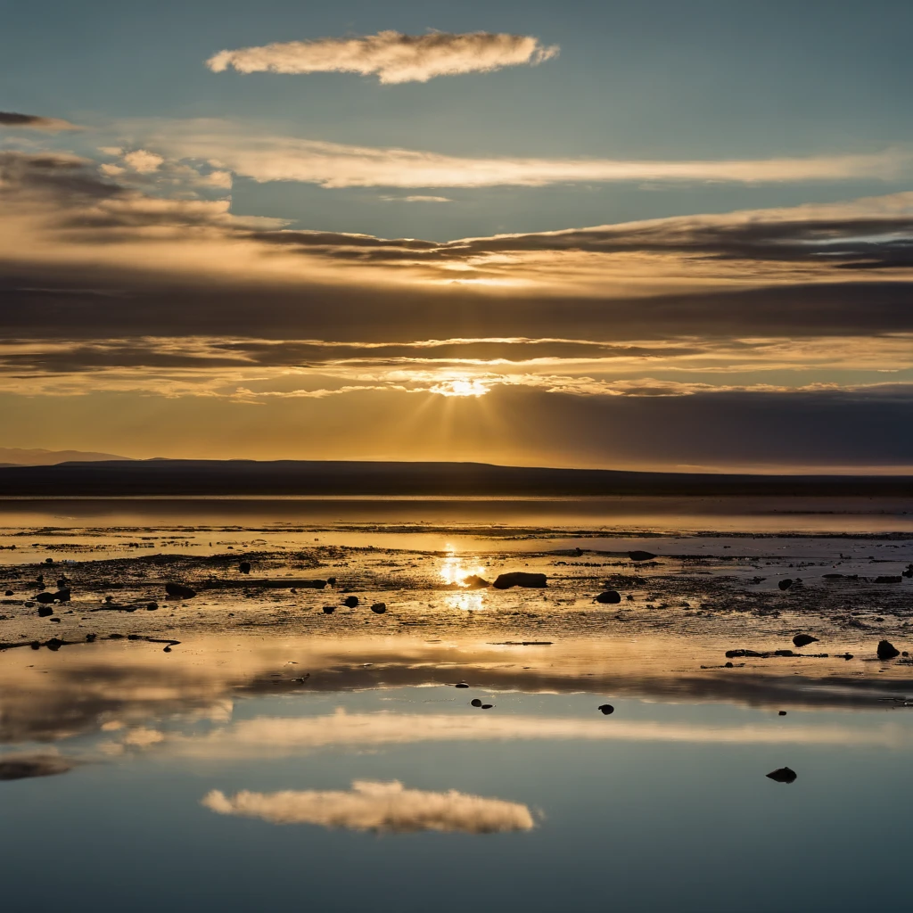 Large body of water with clouds in the sky, At Salar de Uyuni, Amazing reflections of the sky, Incredible reflections, beautiful reflection, stunning photo, epic and stunning, Crossing the Blue Horizon