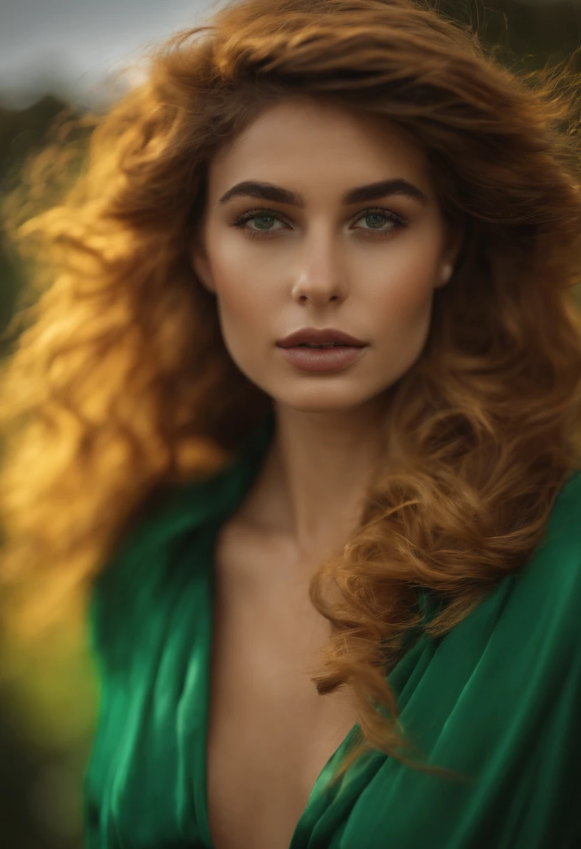Fille reel type israelienne cheveux court yeux vert jaune styler