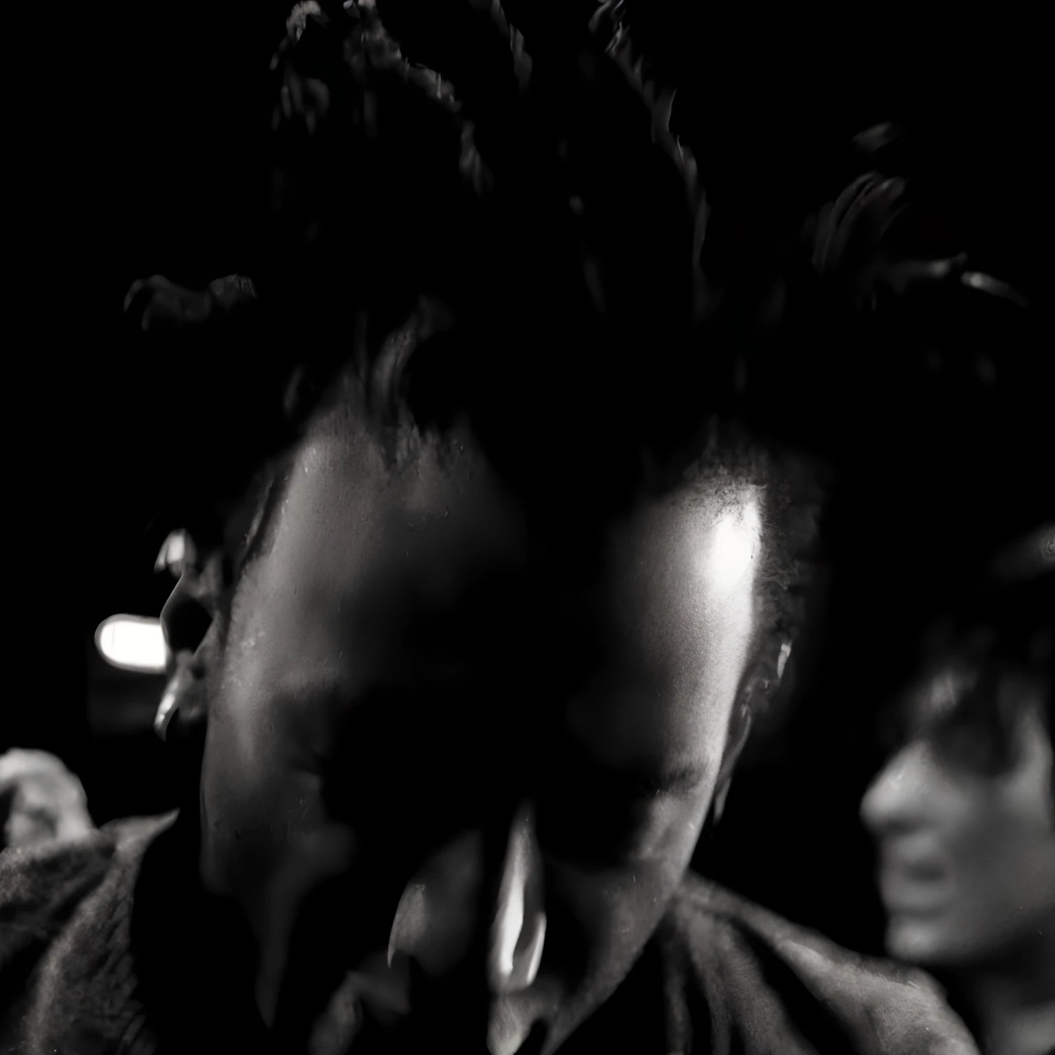 playboi carti, VHS footage, still from a music video, grainy black and white footage, Screen Cover, video still, xxxtentacion, playboi carti portrait, Grainy frames, VHS ScreenCap, punk, youtube video screenshot, Rage vs. Machine