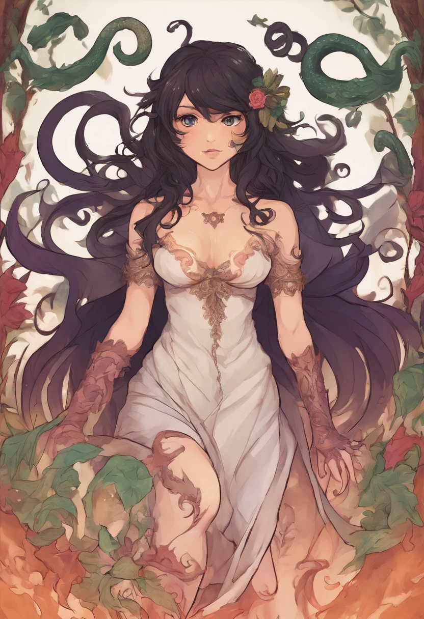 A sexy girl getting groped by tentacles