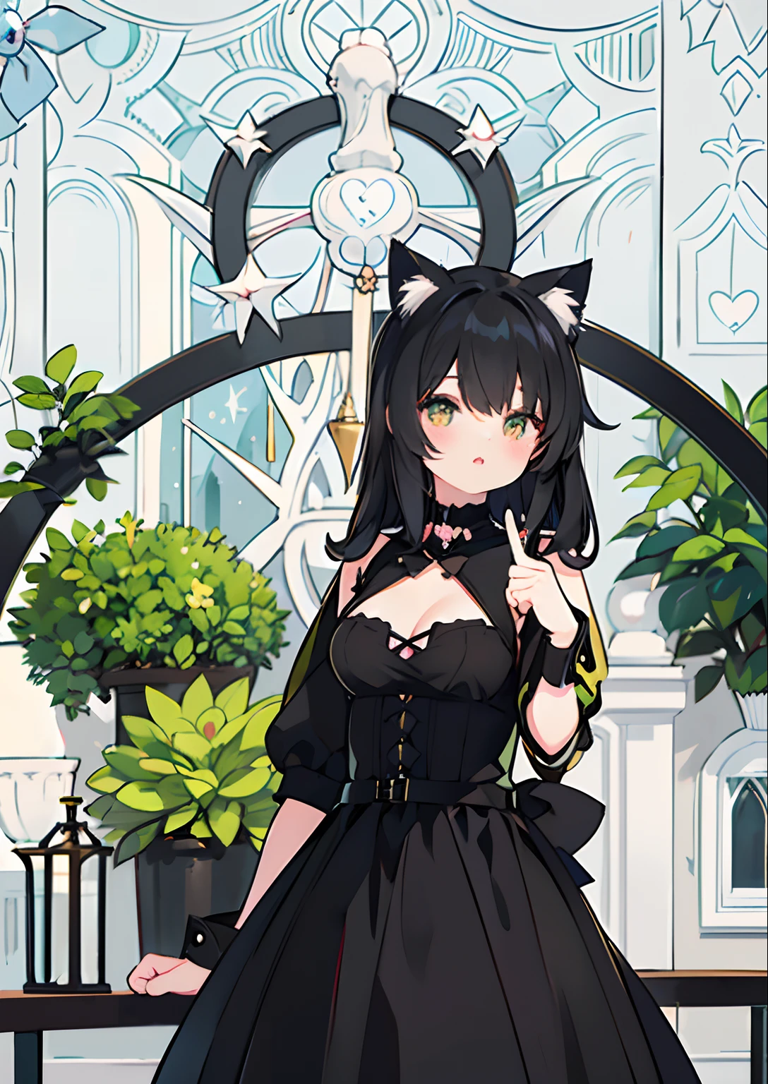 Cute girl in black dress，Cat ears and black dress, Attractive cat girl, black hair black cat ears, Girl with cat ears, very beautiful cute catgirl, Anime girl cosplay, woman with cat ears, beautiful young catgirl, anime girl with cat ears, Anime girl in real life, Very beautiful anime cat girl