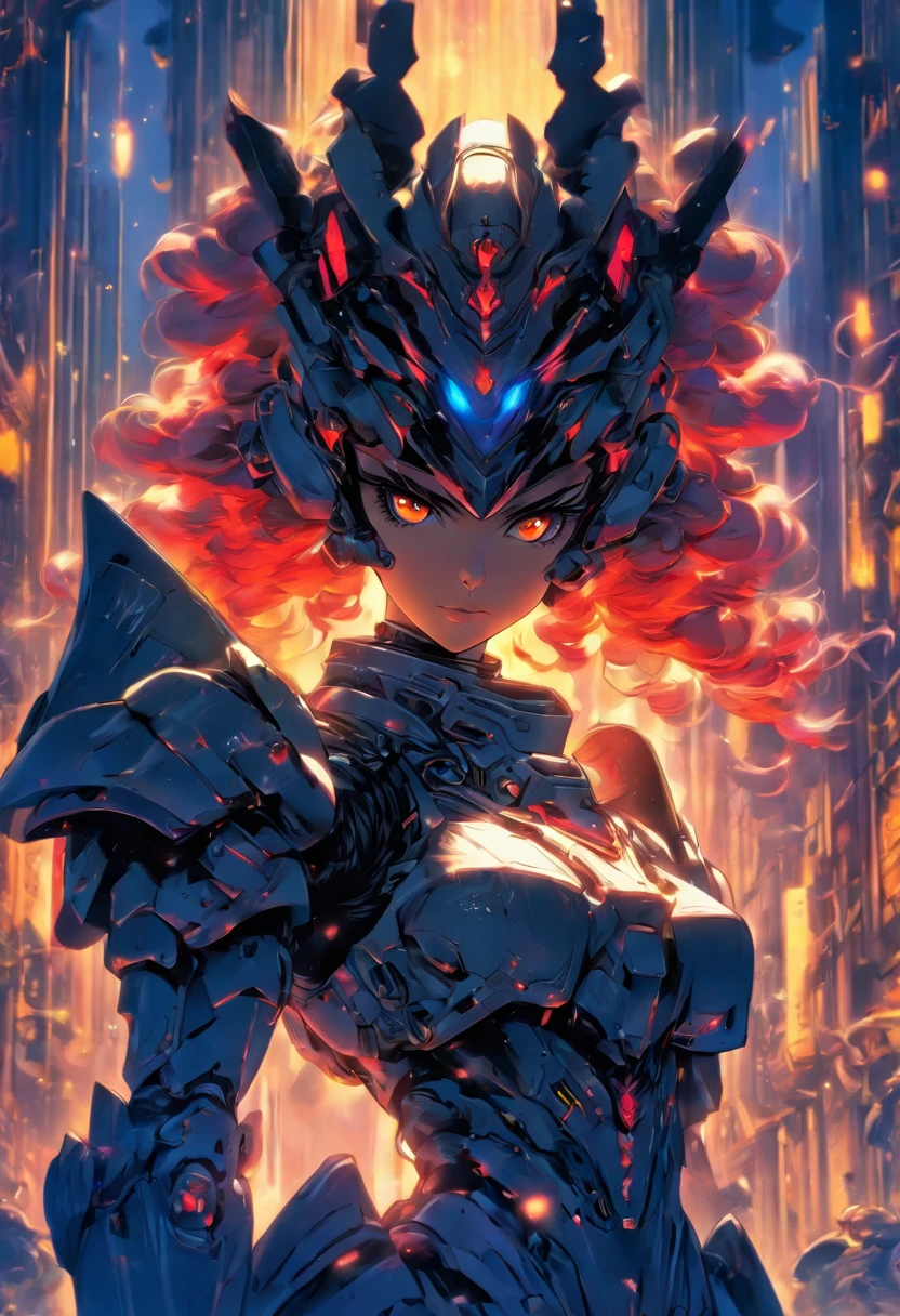 queen power armor girl , (gothic style), full body view , bellybutton