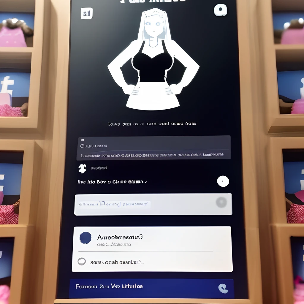 Create a display for Facebook Shop "Anja Raz" vente en ligne, article pour les femmes de grande taille