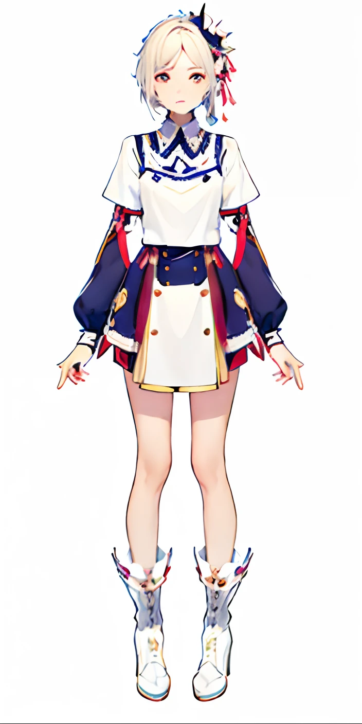 ((masterpiece,best qualtiy)),1girl,solo,White background,