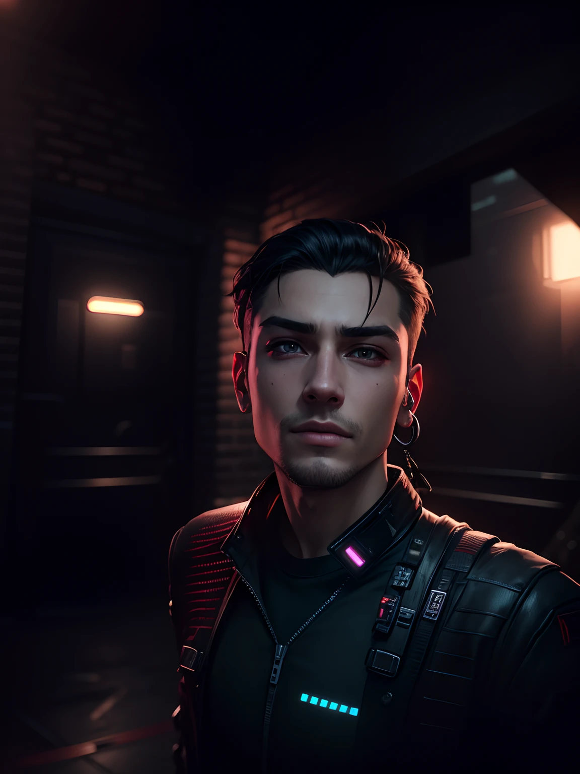 Change background Cyberpunk handsome boy. realistic face.8k. ultra realistic
