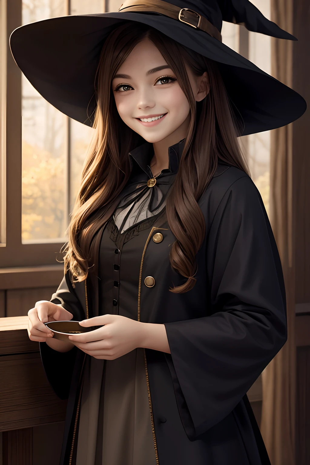 young witch, smiling